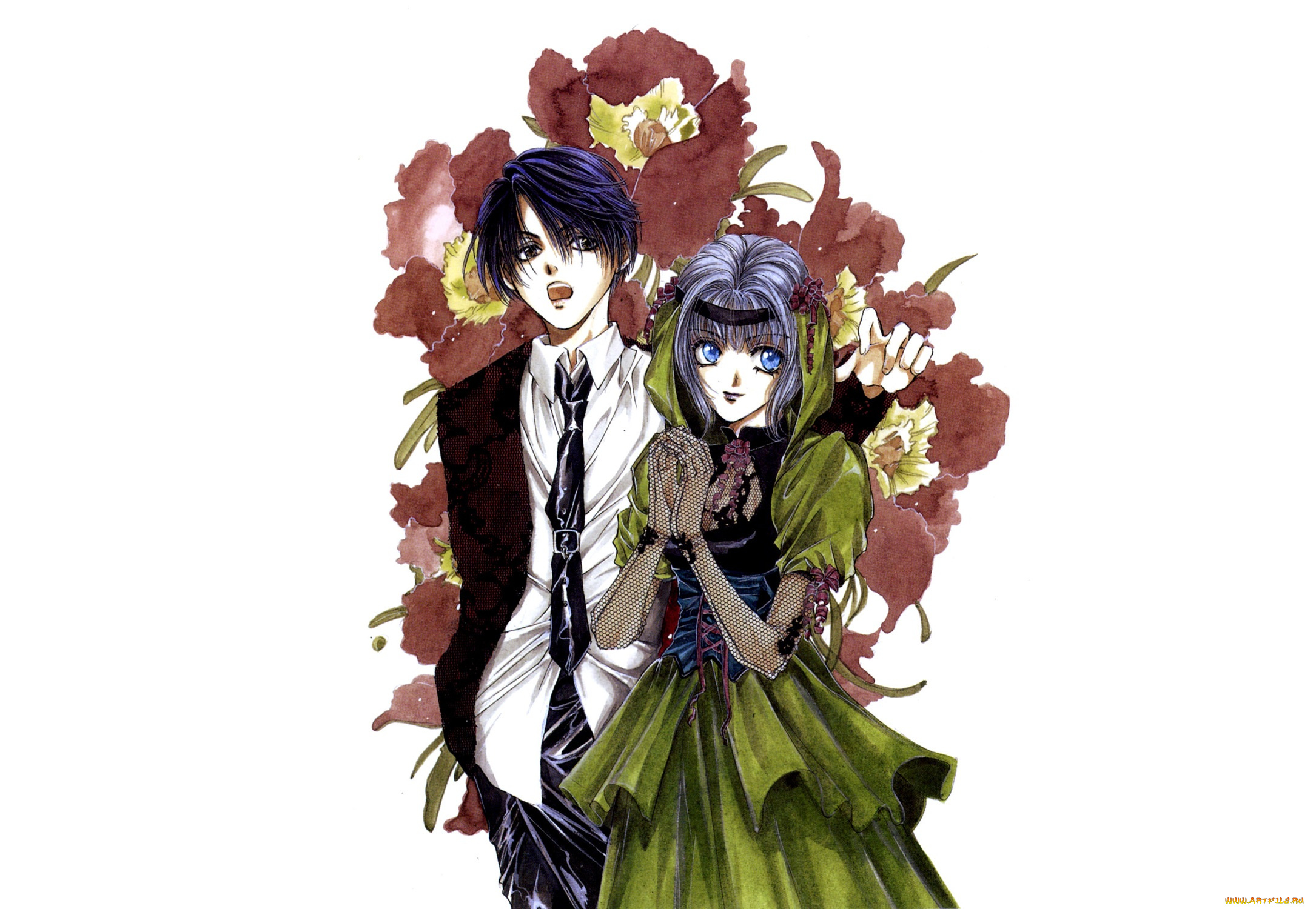 аниме, angel, sanctuary, двое