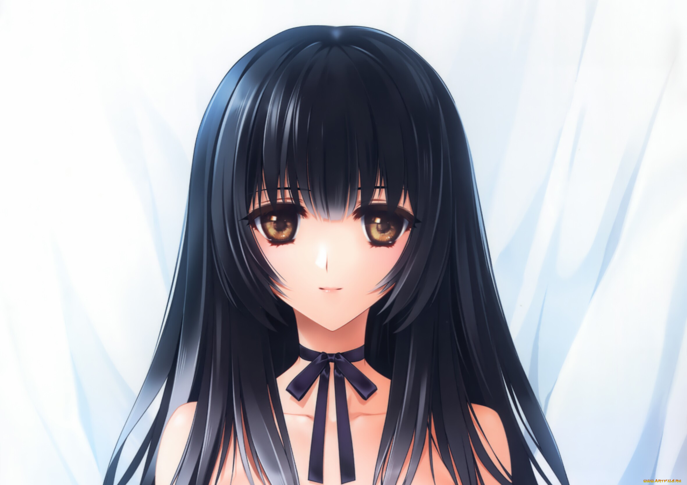 аниме, unknown, , другое, фон, взгляд, девушка