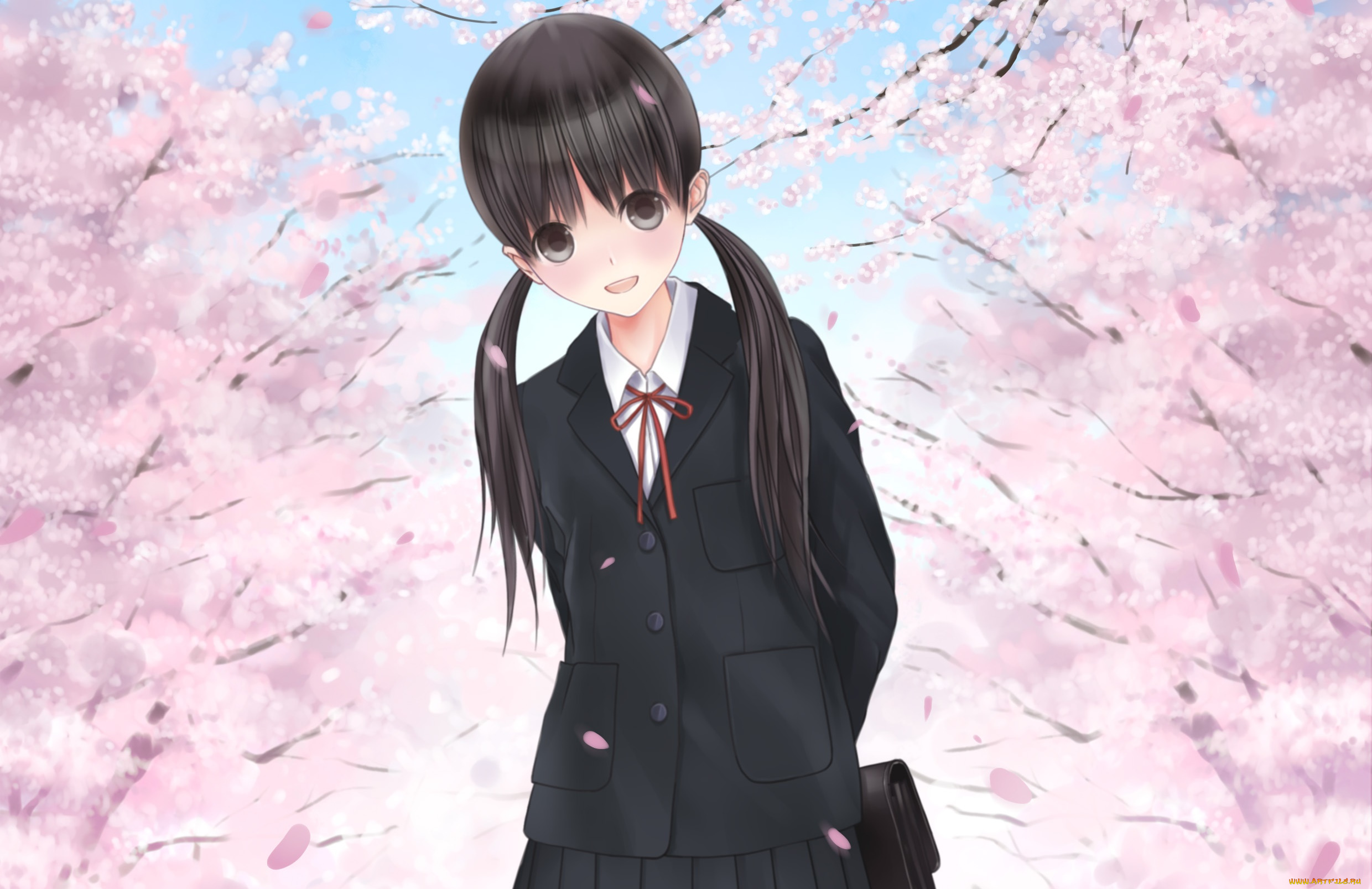 аниме, unknown, , другое, девушка, фон, взгляд