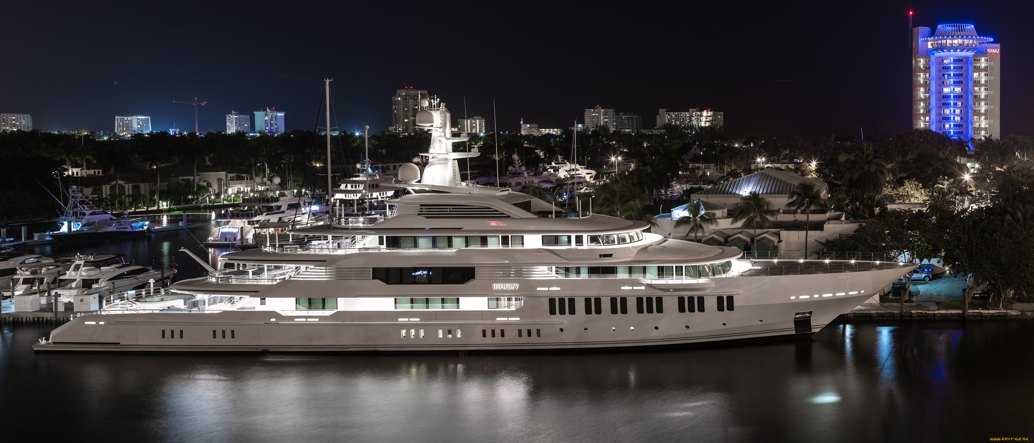 infinity, yacht, -, pier, 66, fort, lauderdale, корабли, Яхты, суперяхта