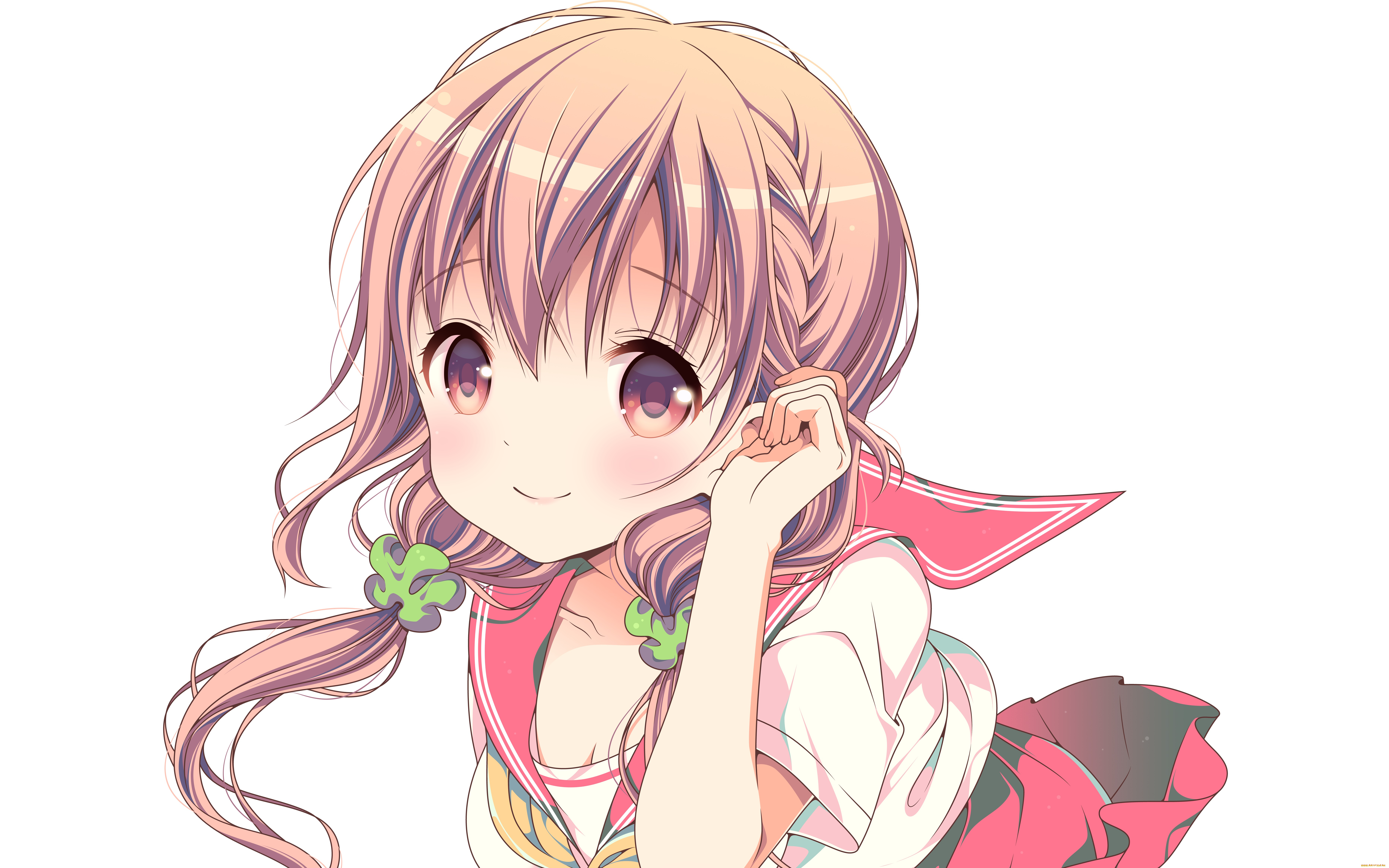 hinako, note, аниме, девушка, взгляд, фон