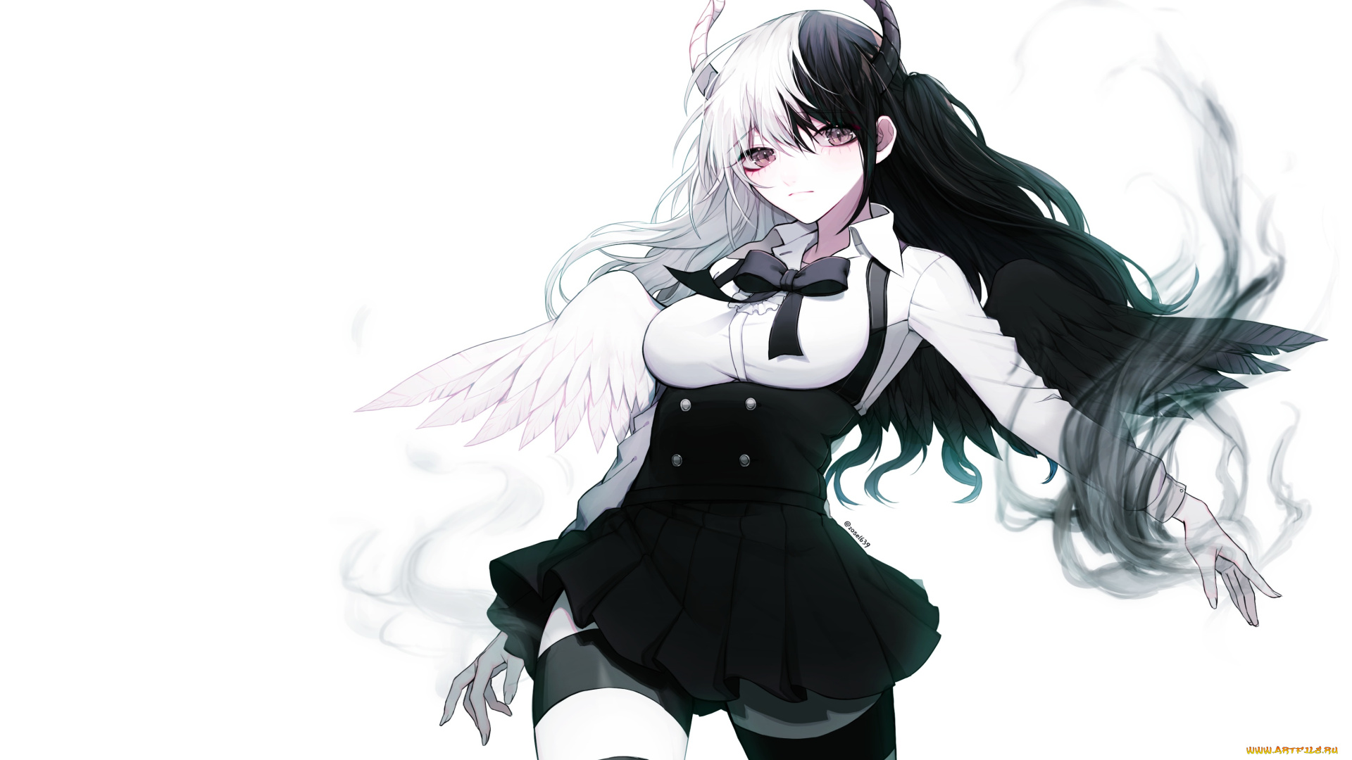 аниме, ангелы, , демоны, tagme, artist