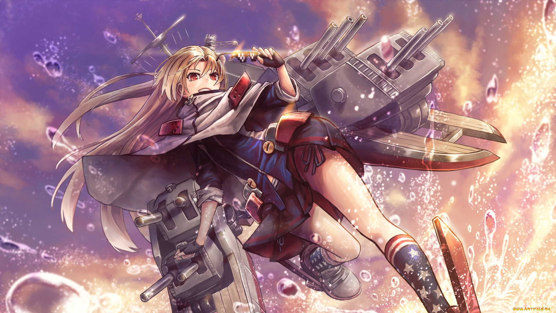 аниме, azur, lane, девушка