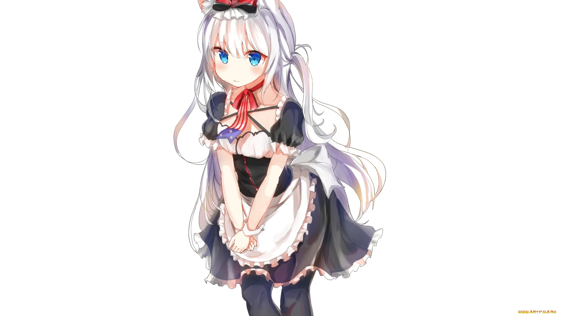 аниме, azur, lane, девушка, фон, взгляд