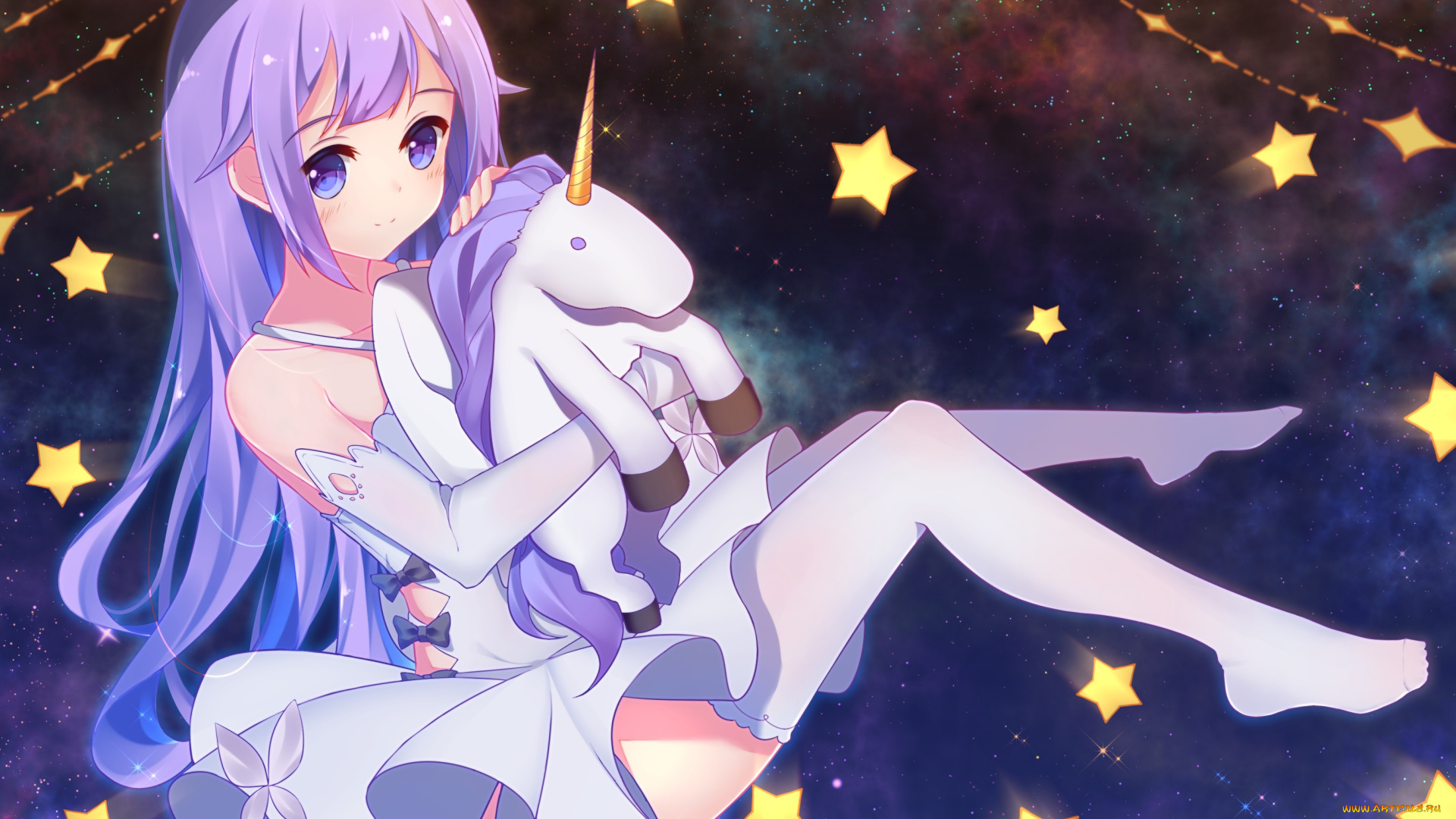 аниме, azur, lane, hms, unicorn, azur, lane