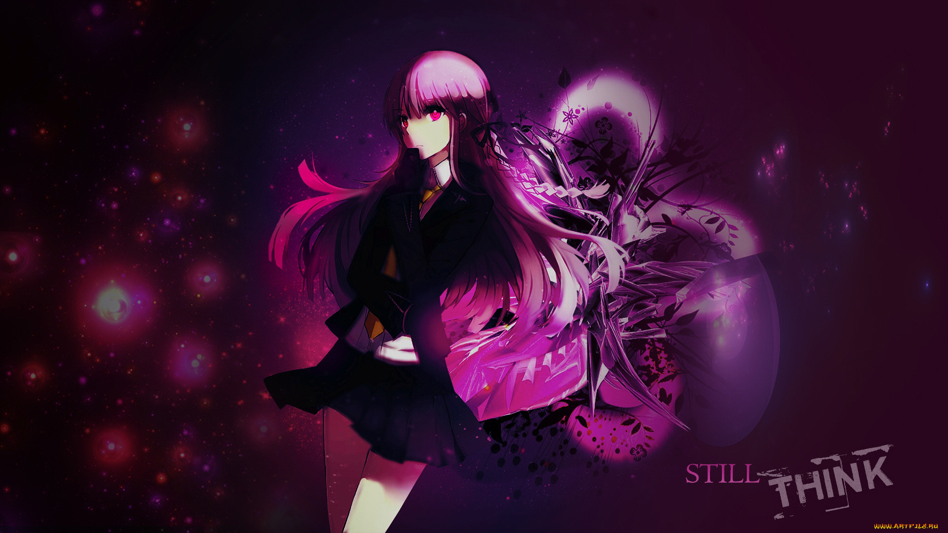 аниме, danganronpa, девушка