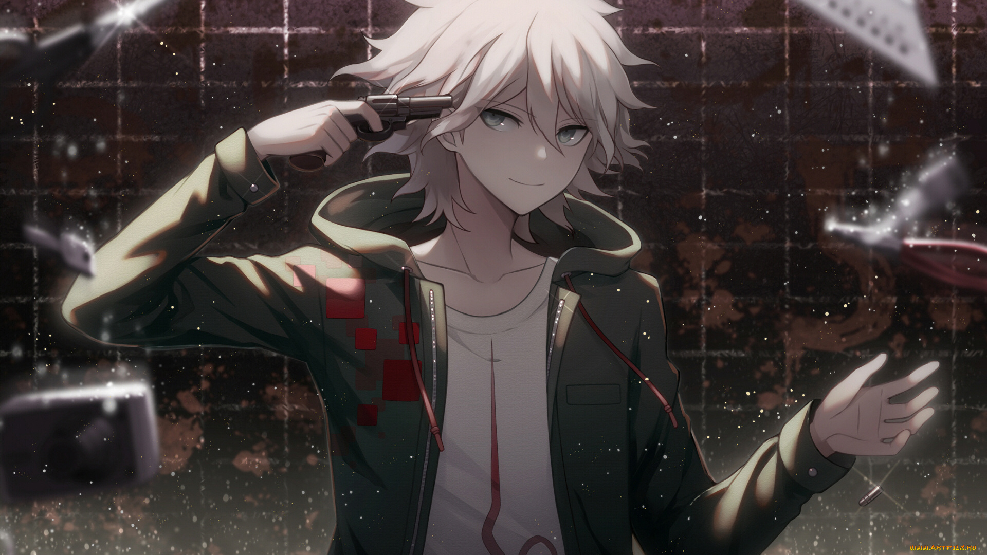 аниме, danganronpa, парень