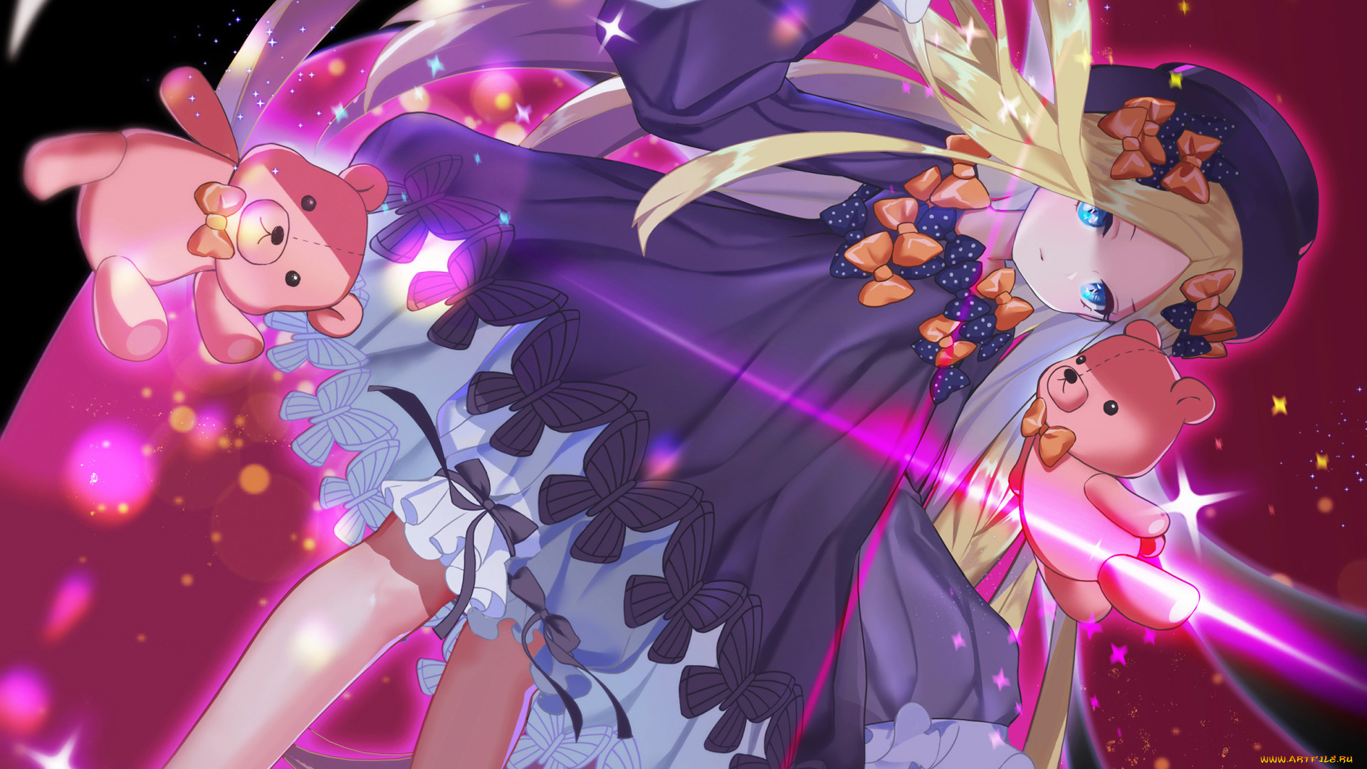 аниме, fate, stay, night, взгляд, девушка, фон