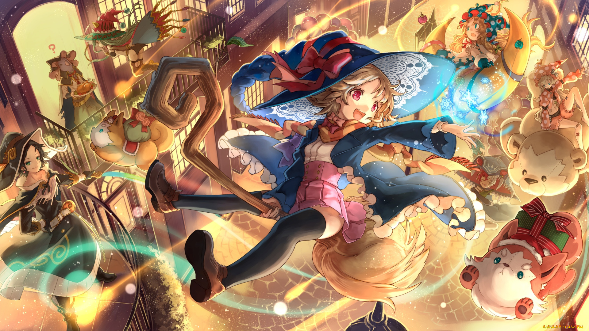 аниме, магия, , колдовство, , halloween, арт