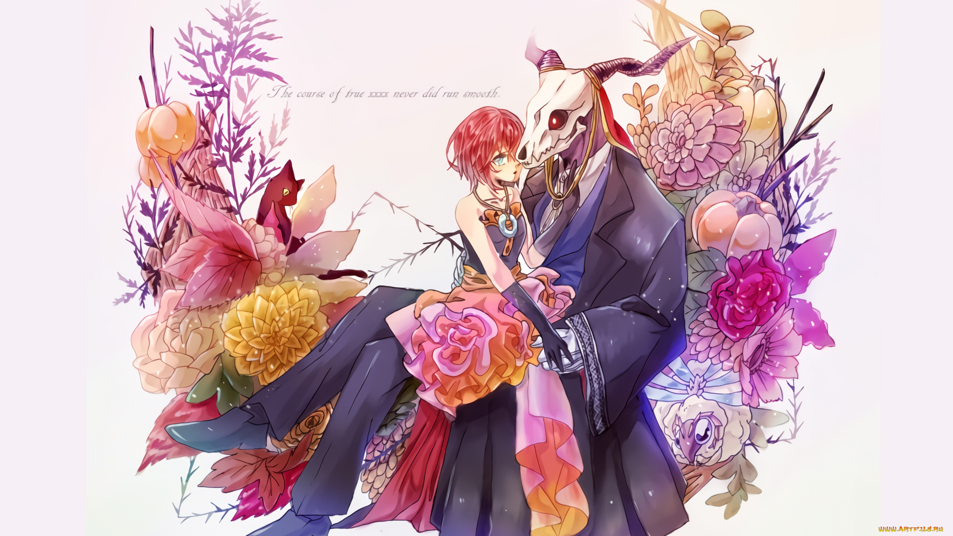 аниме, mahou, tsukai, no, yome, двое