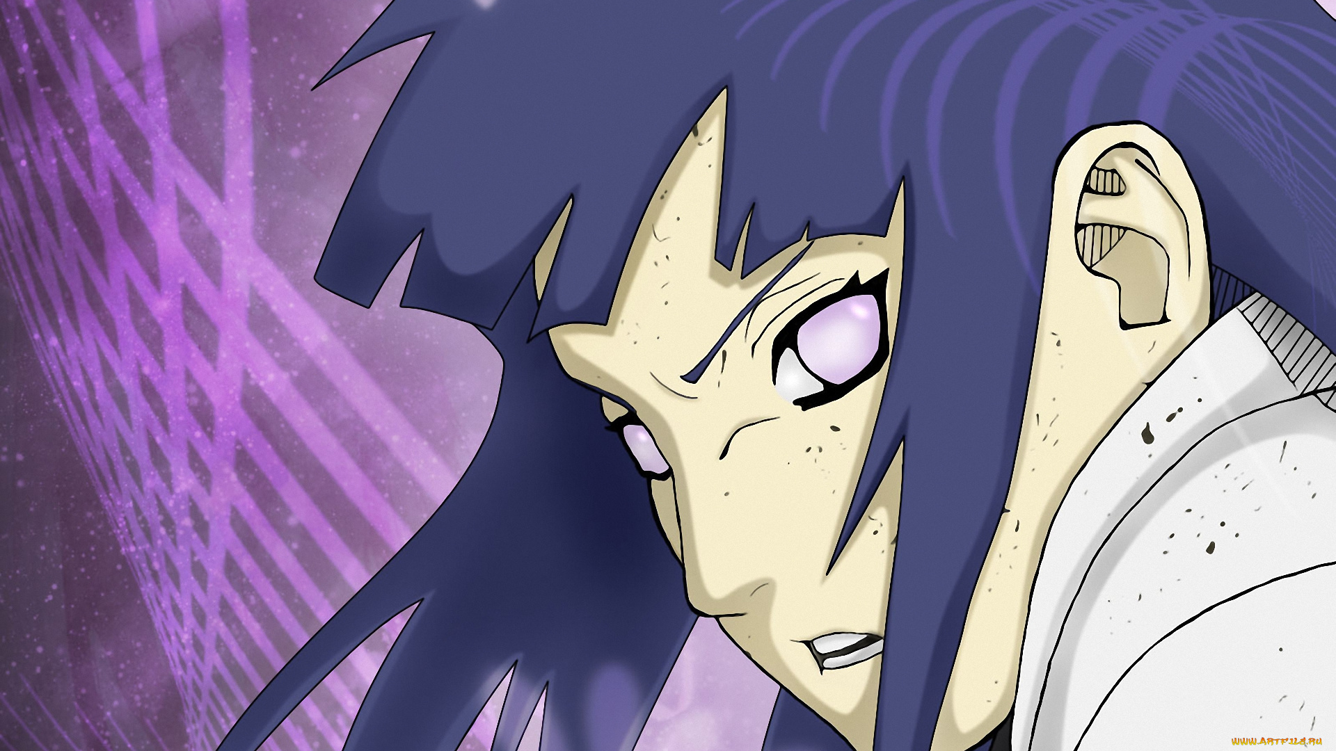 аниме, naruto, шиноби, byakugan, shinobi, hyuga, hinata, взгляд, девушка