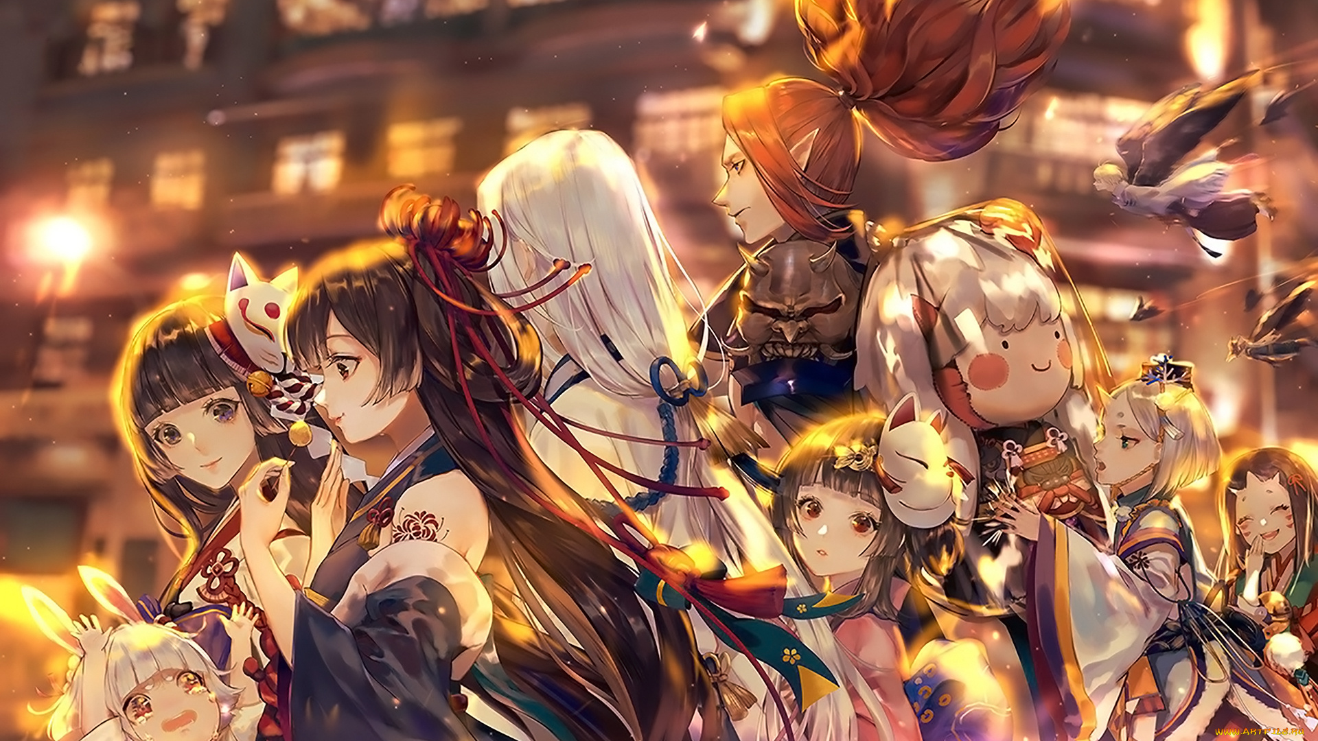 аниме, onmyouji, персонажи