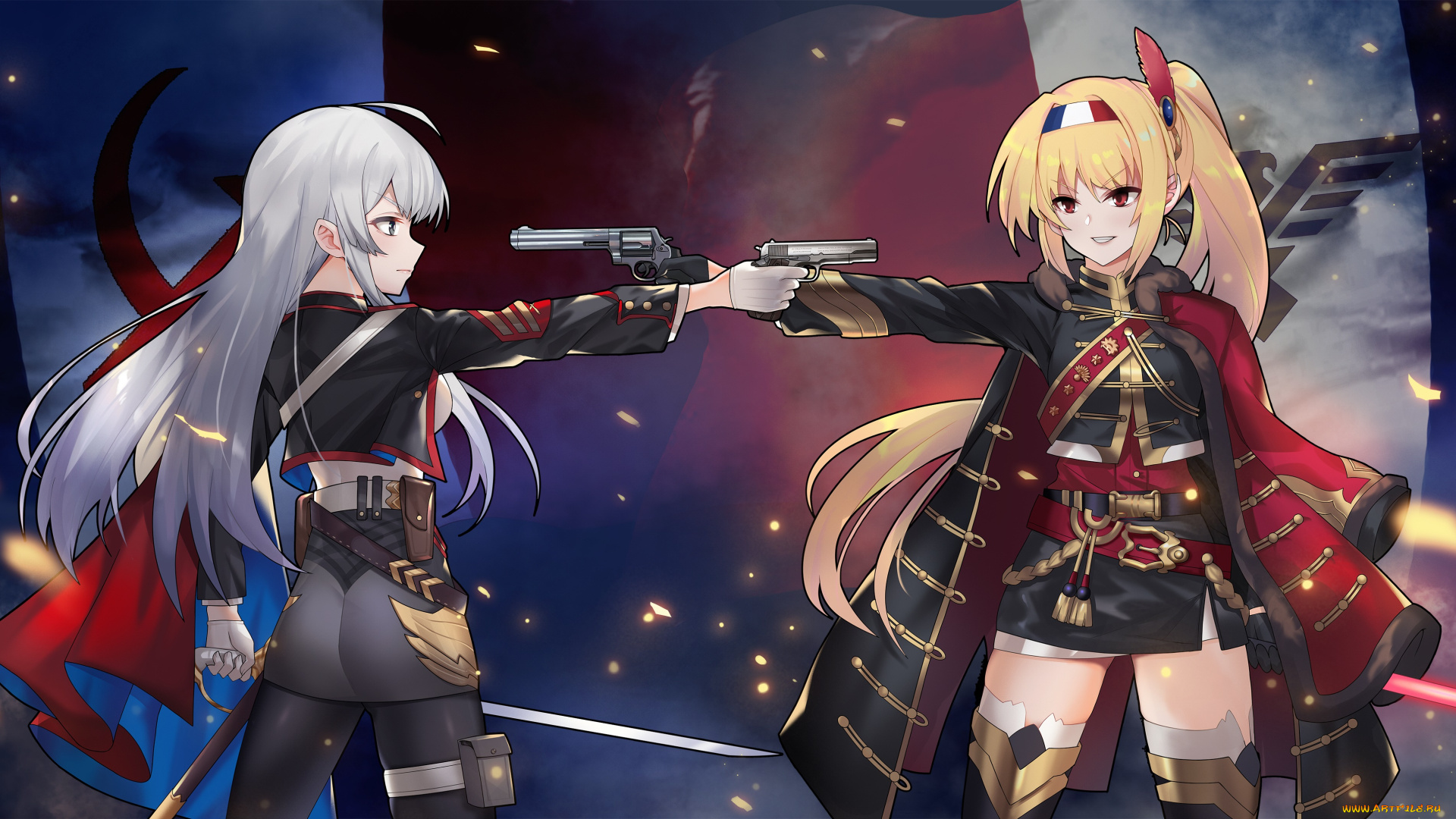 аниме, оружие, , техника, , технологии, девушки