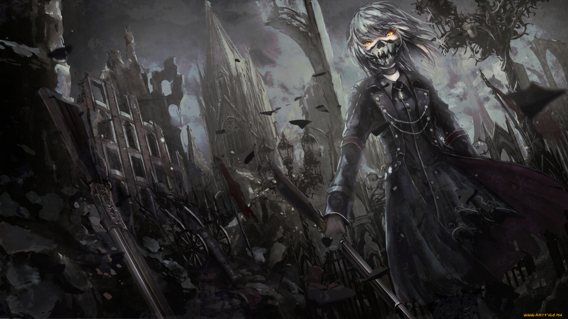 аниме, оружие, , техника, , технологии, ночь