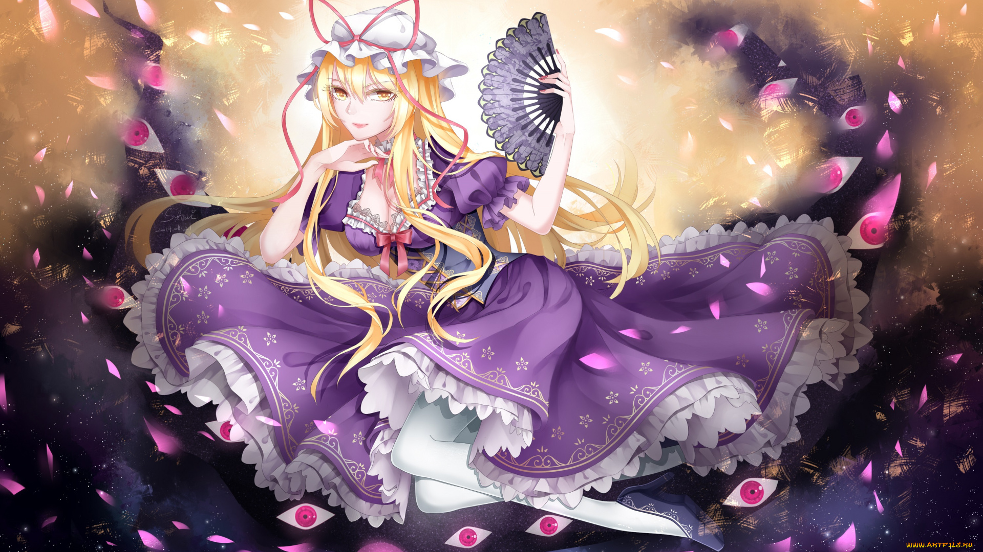 аниме, touhou, девушка