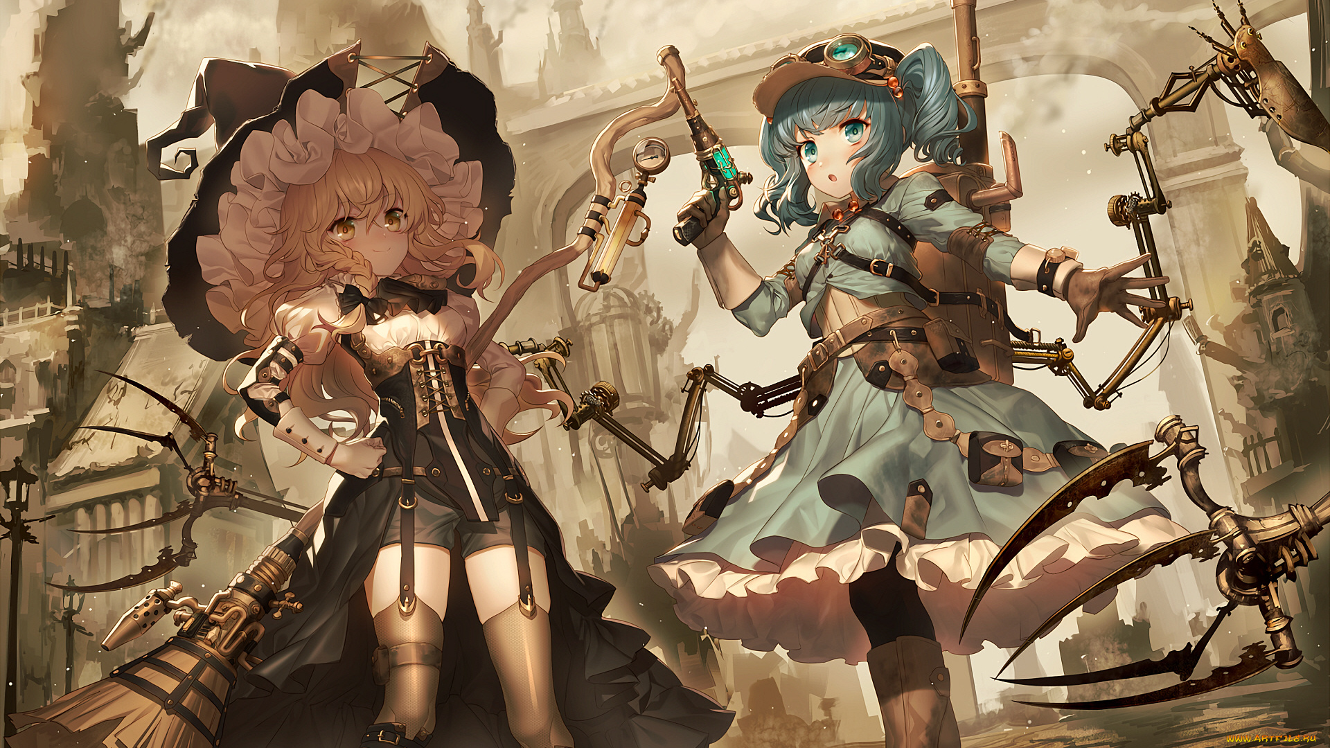 аниме, touhou, девушки