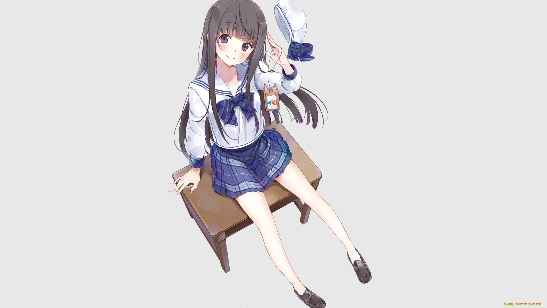 аниме, unknown, , другое, , девушка, фон, взгляд