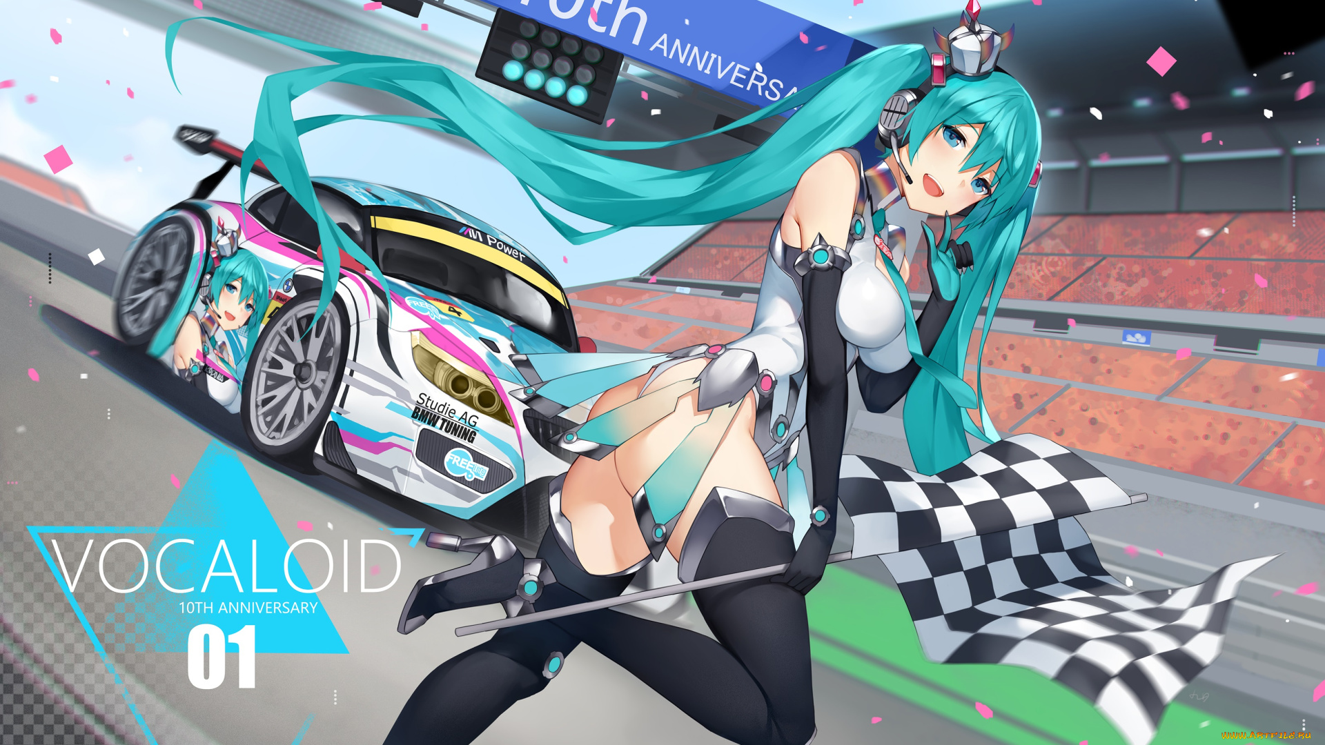 аниме, vocaloid, hatsune, miku