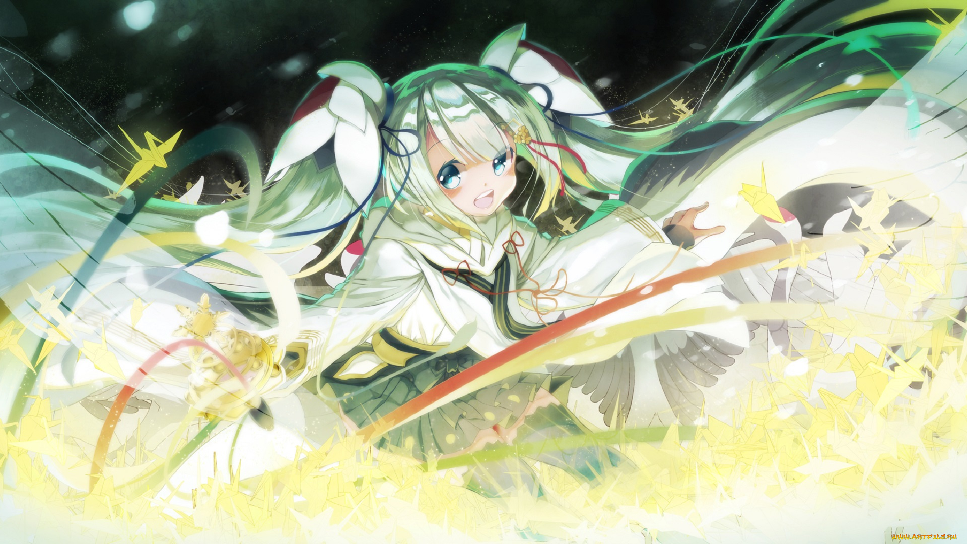 аниме, vocaloid, yuki, miku, hatsune