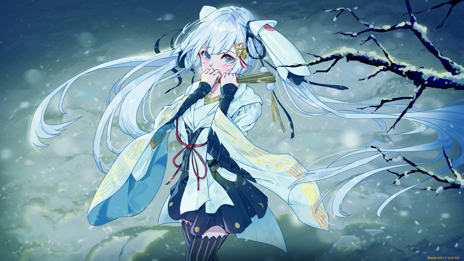 аниме, vocaloid, yuki, miku, hatsune