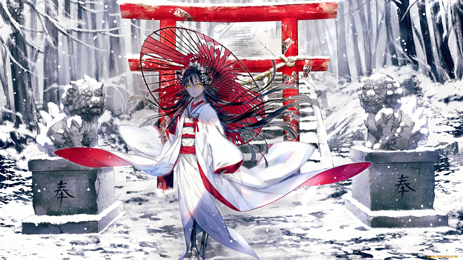 аниме, животные, , существа, девушка