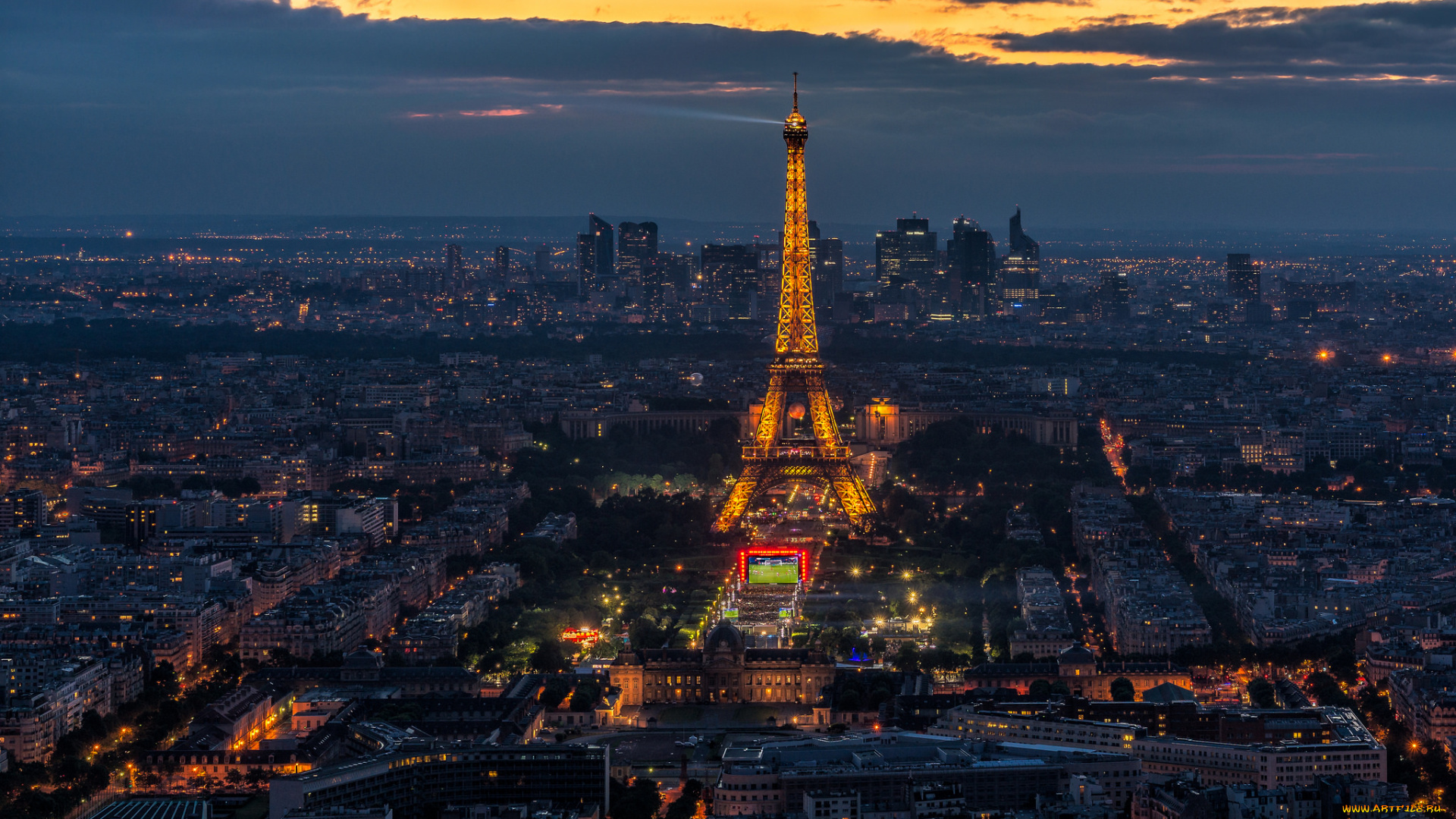 города, париж, , франция, простор