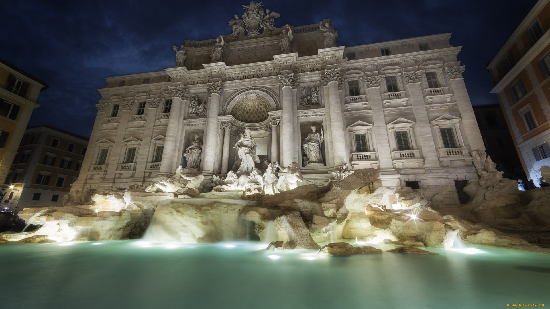 города, рим, , ватикан, , италия, простор