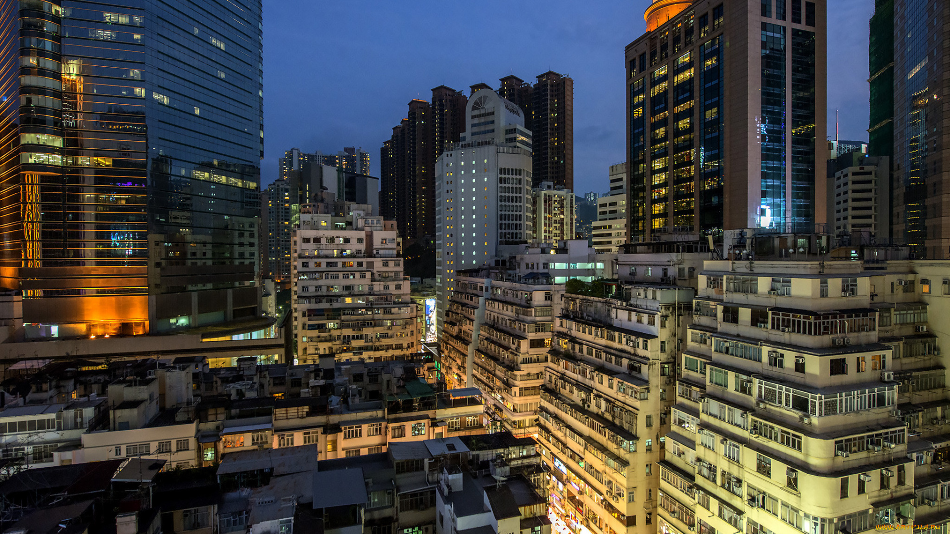 hong, kong, города, гонконг, , китай, небоскребы, панорама