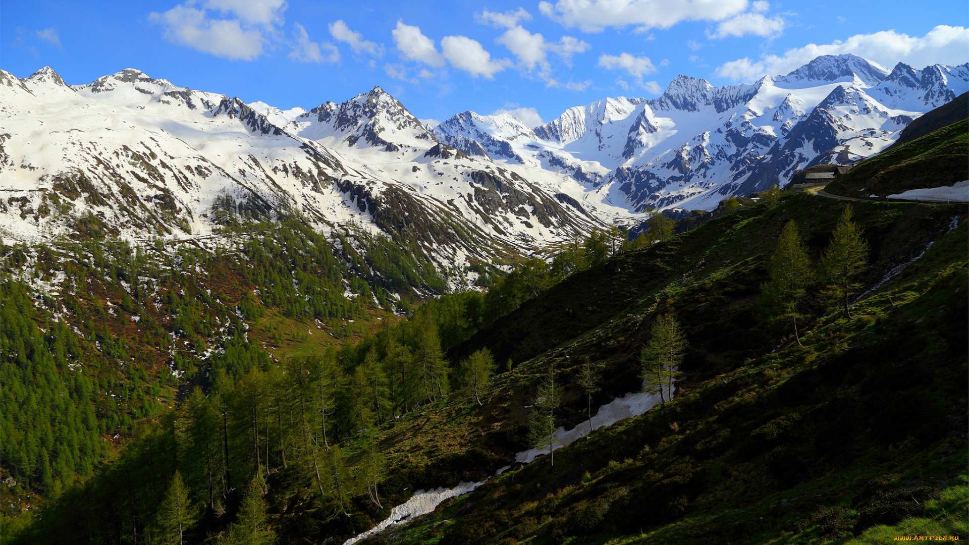 природа, горы, простор