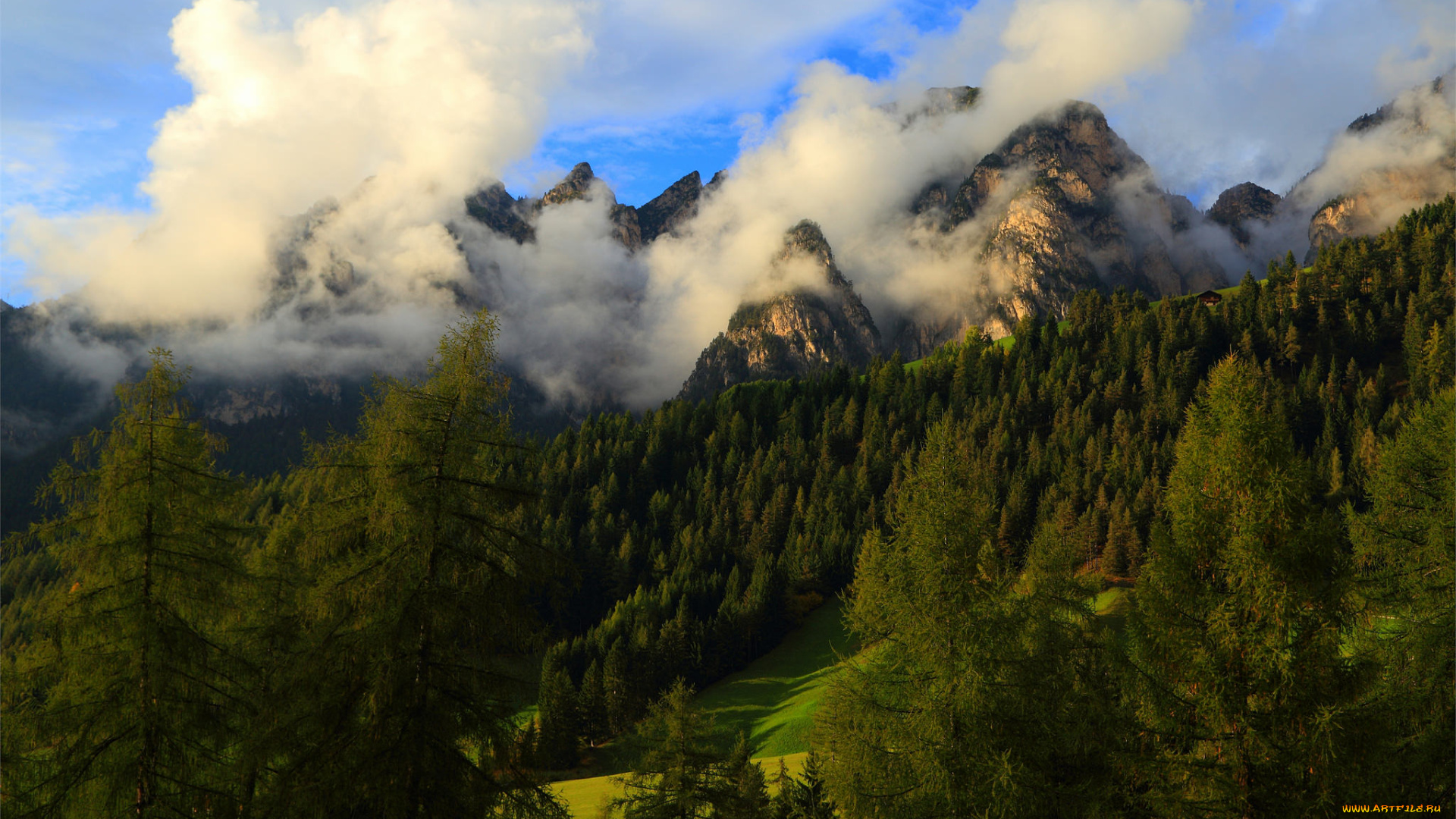 природа, горы, простор