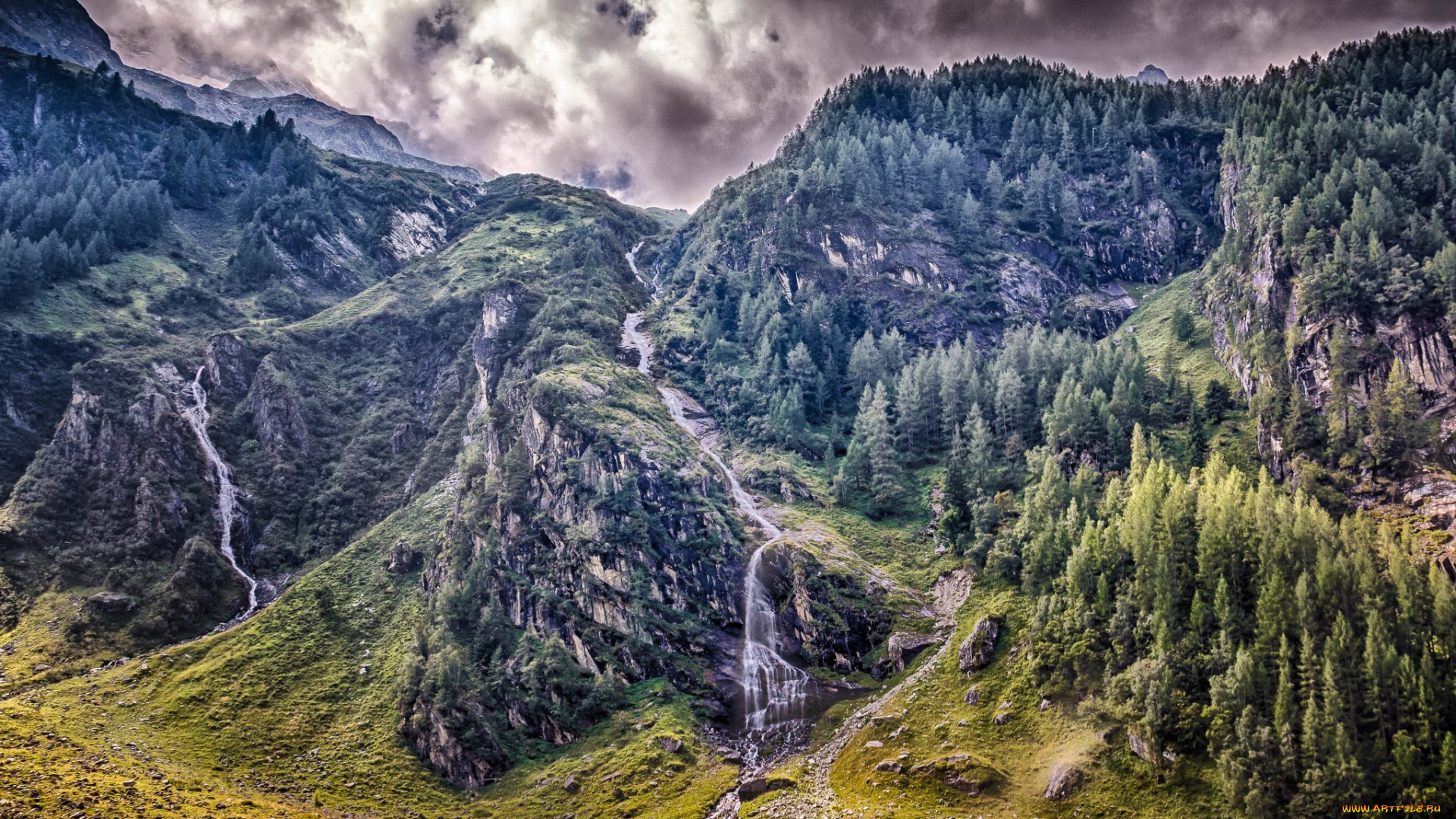 природа, горы, простор