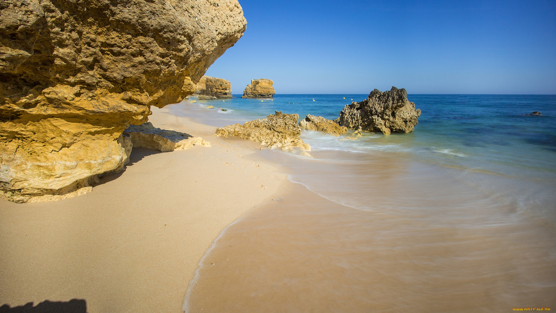 природа, побережье, простор