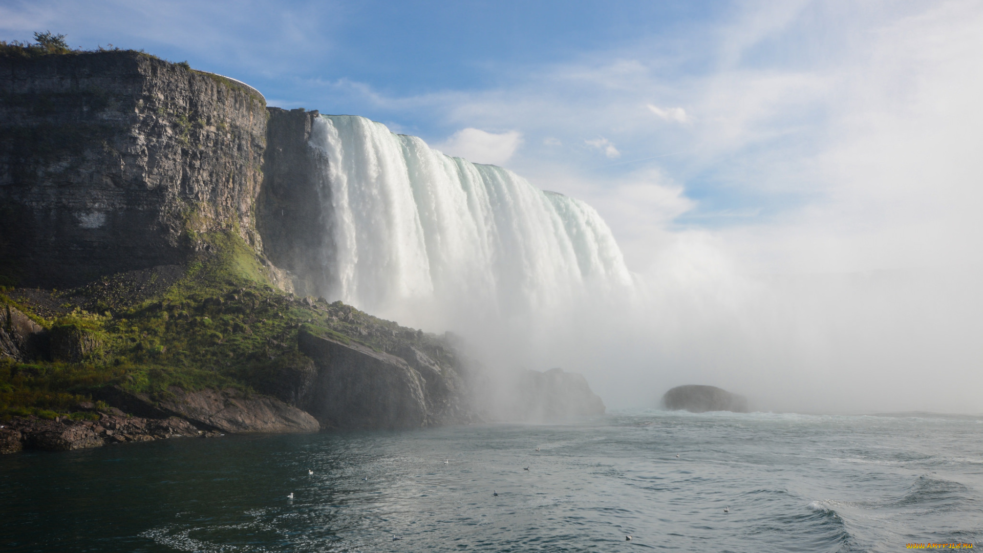 природа, водопады, простор