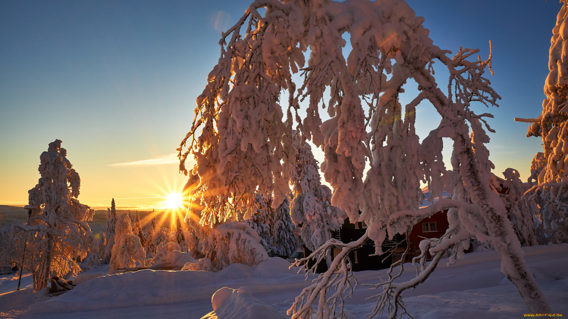 природа, зима, простор