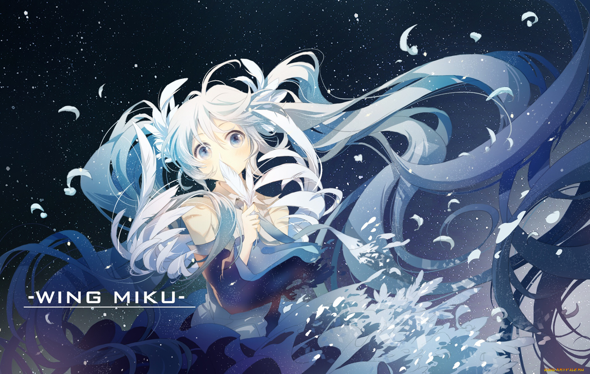 аниме, vocaloid, девушка