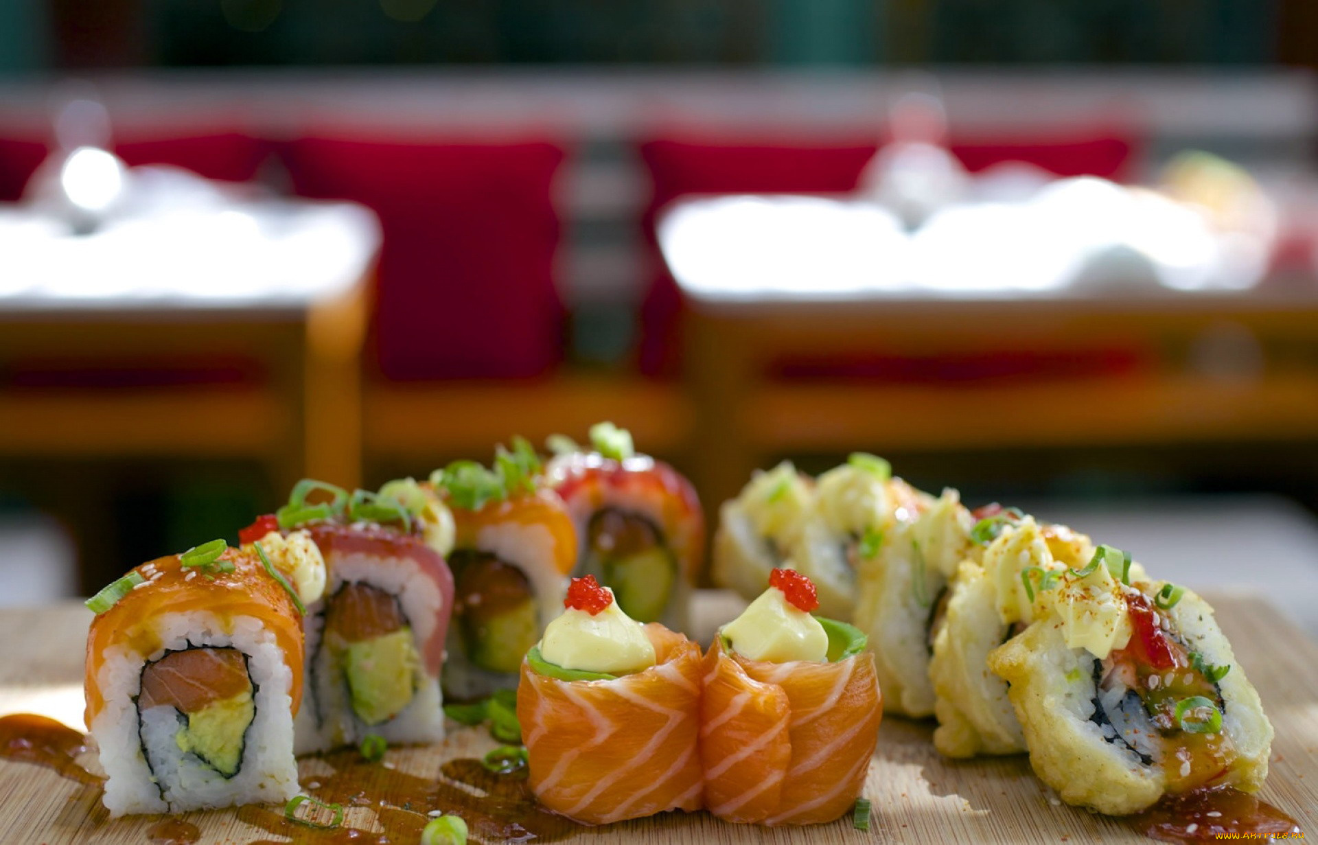 еда, рыба, , морепродукты, , суши, , роллы, форель, роллы, японская, кухня