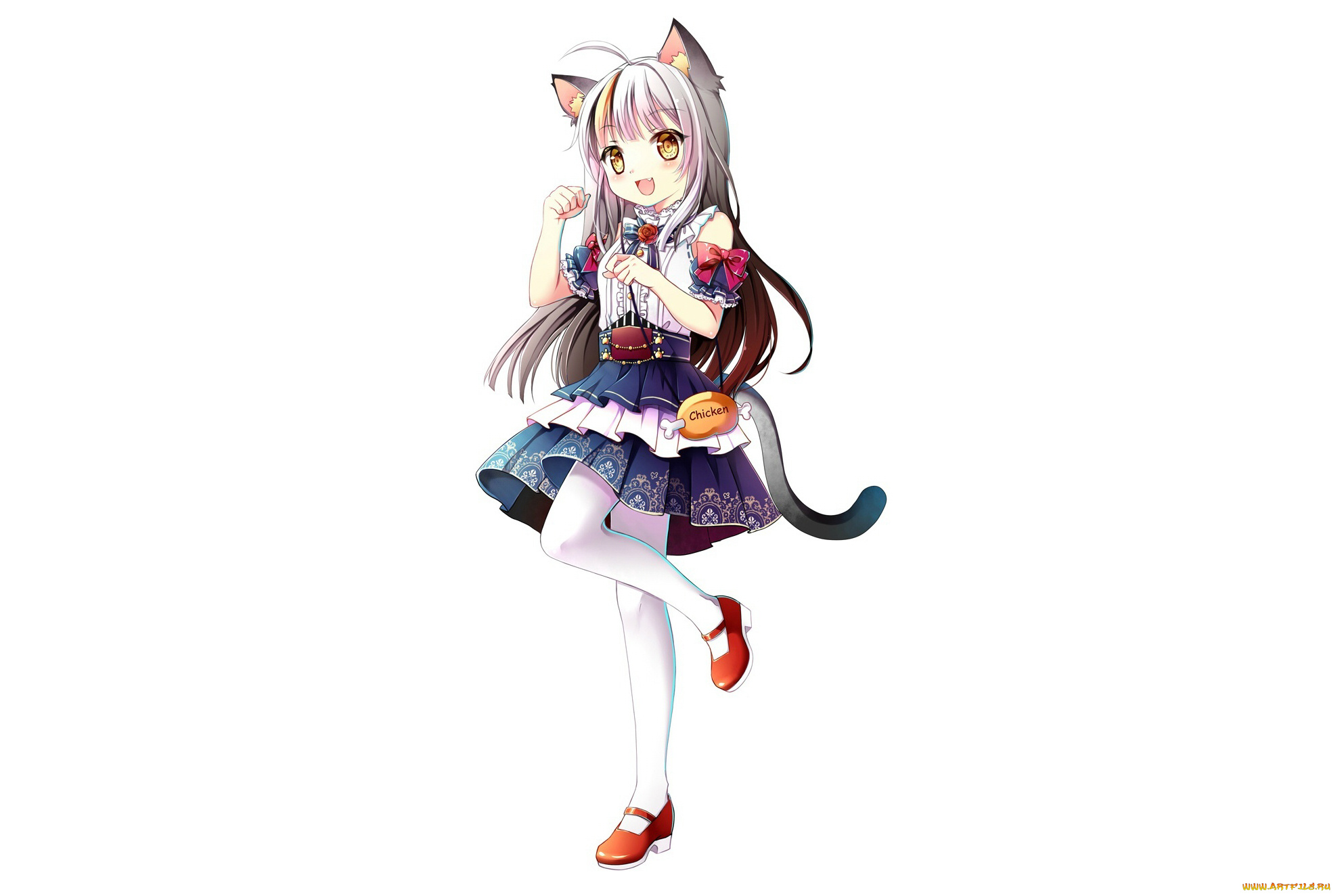 аниме, животные, , существа, девушка