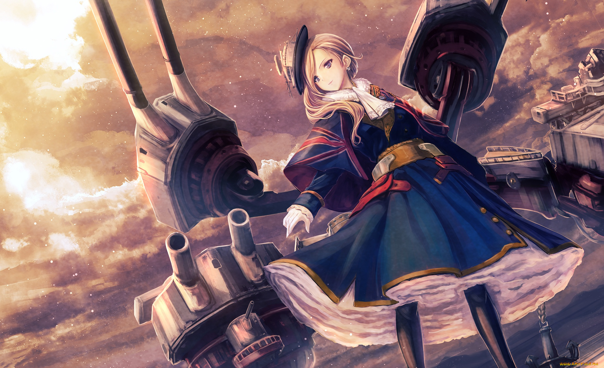 аниме, azur, lane, арт, девушка