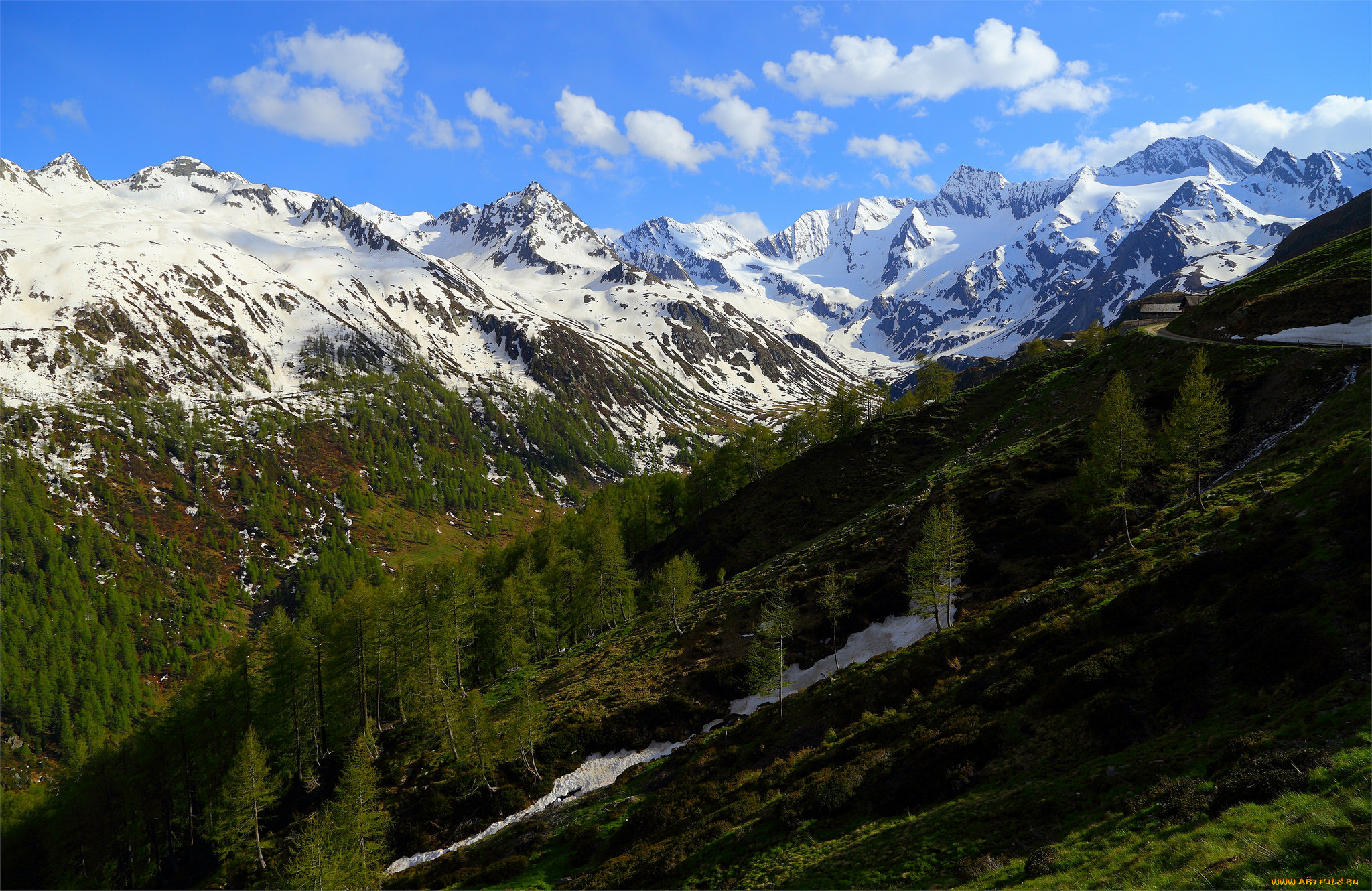 природа, горы, простор