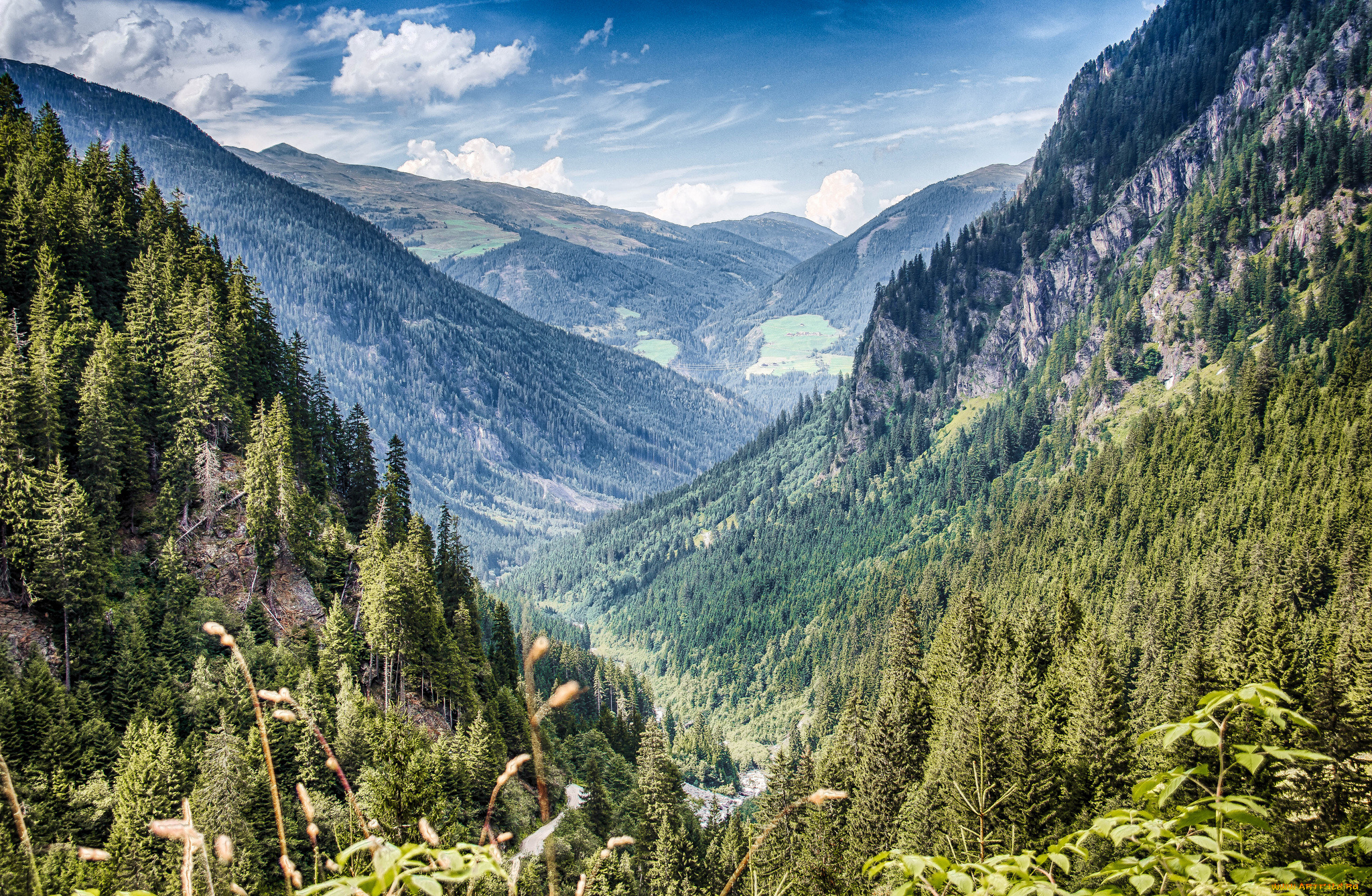 природа, горы, простор