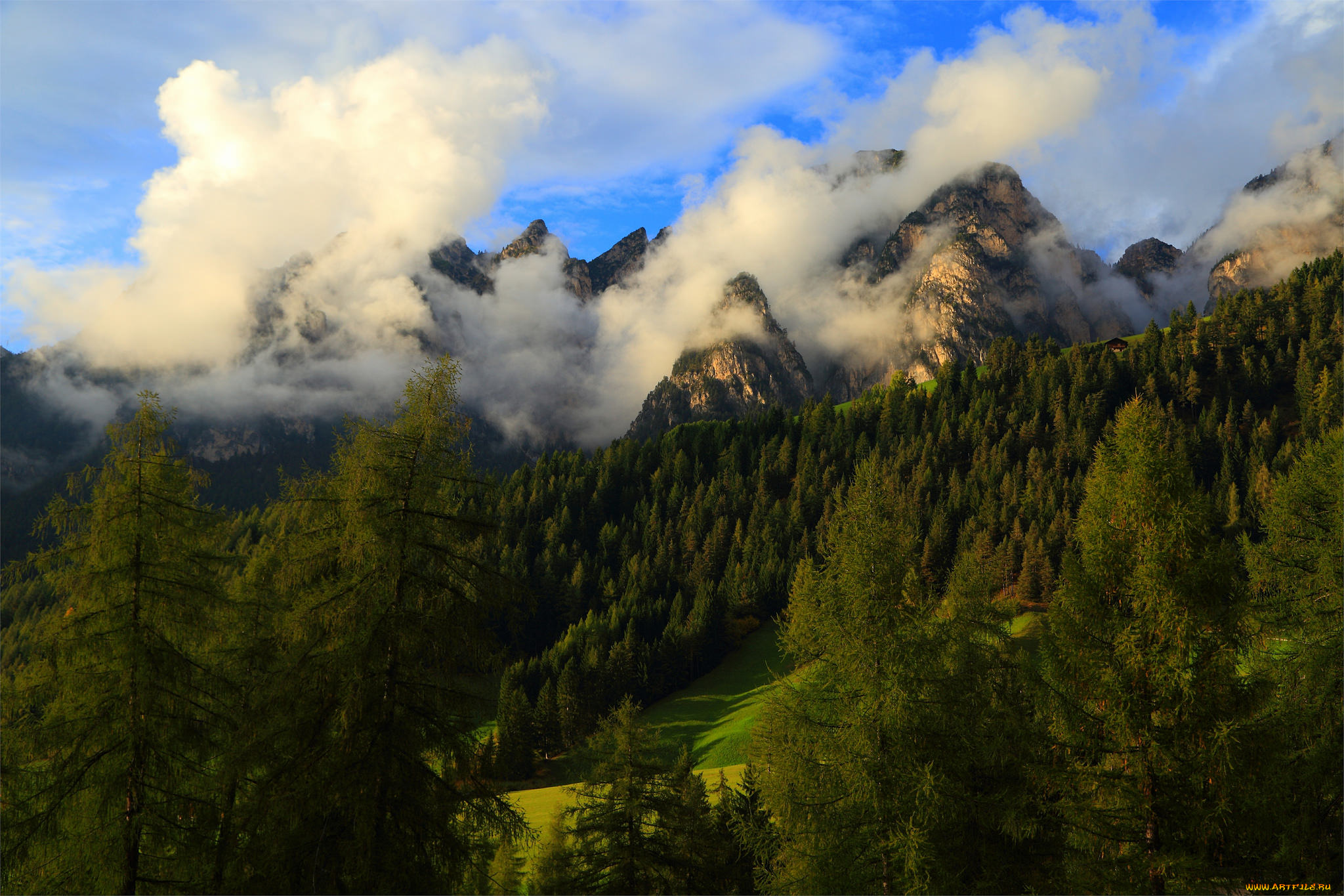 природа, горы, простор