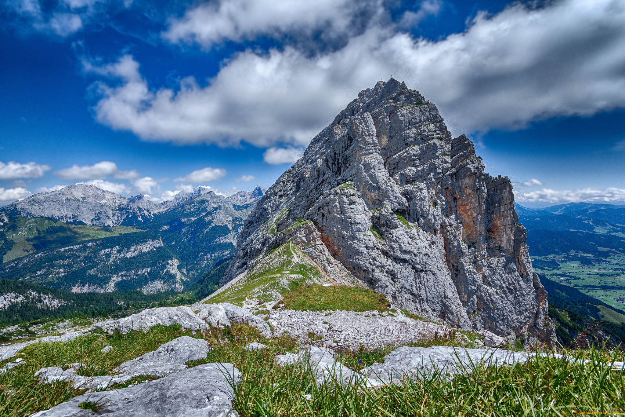 природа, горы, простор