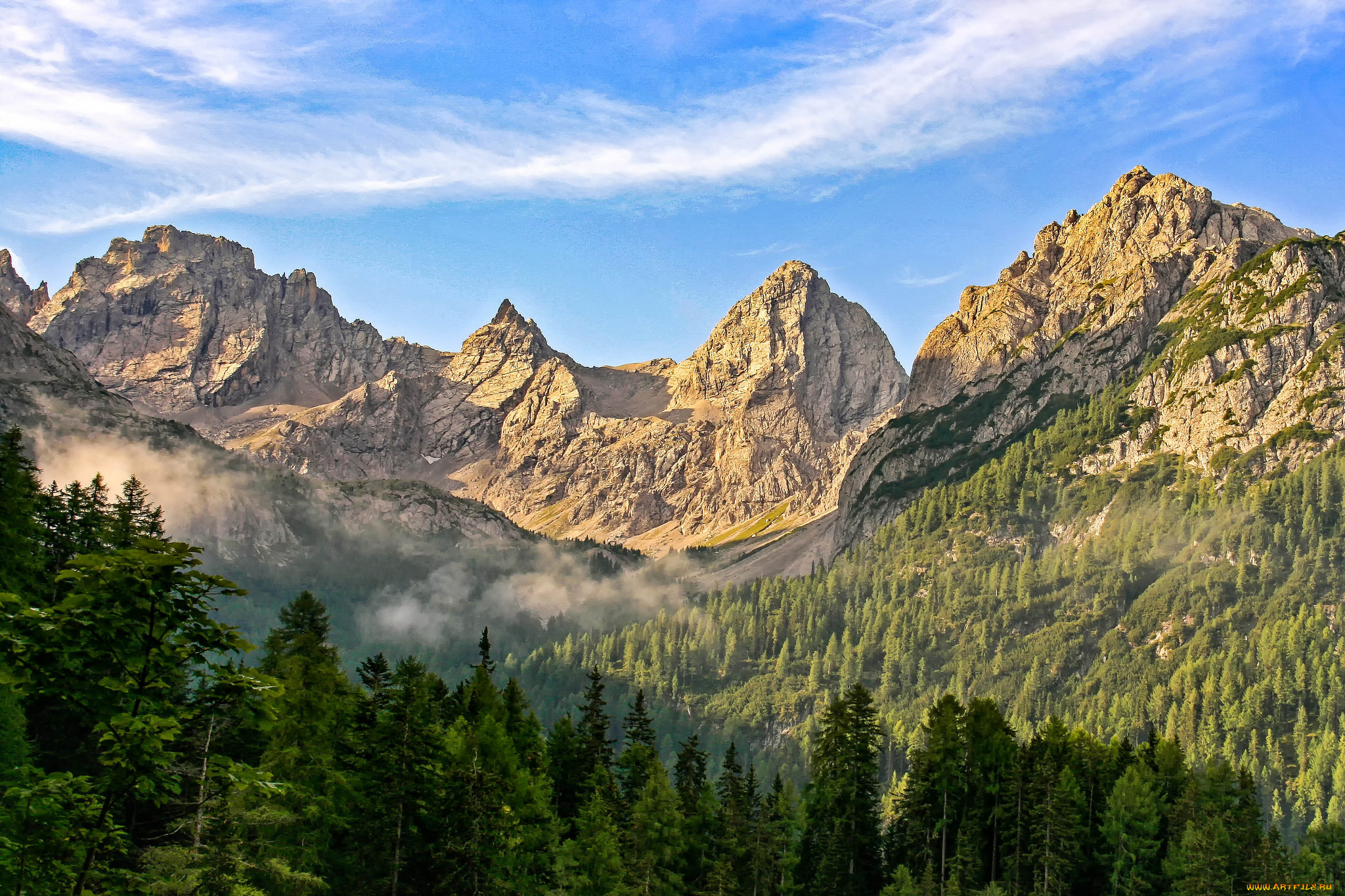 природа, горы, простор