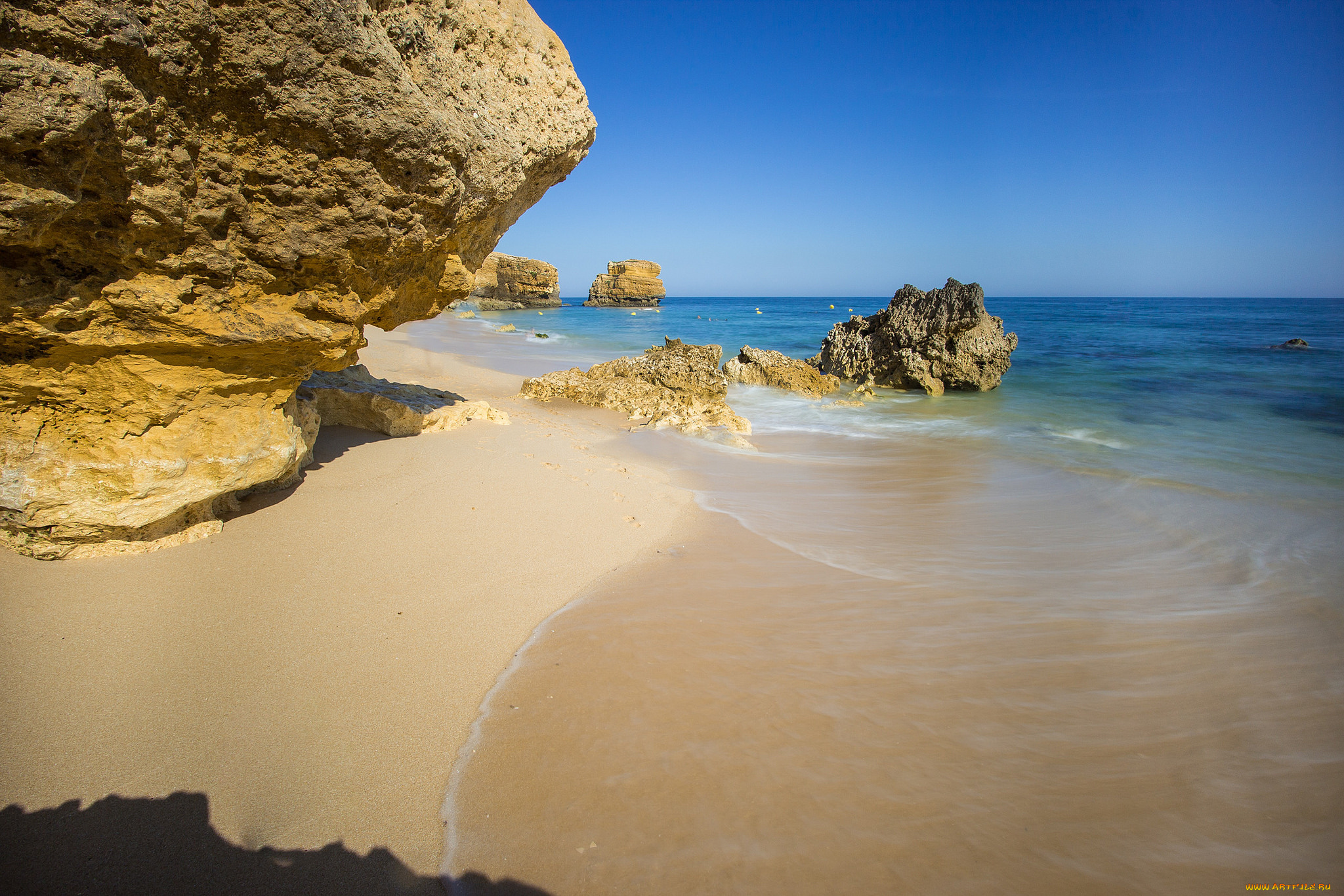 природа, побережье, простор