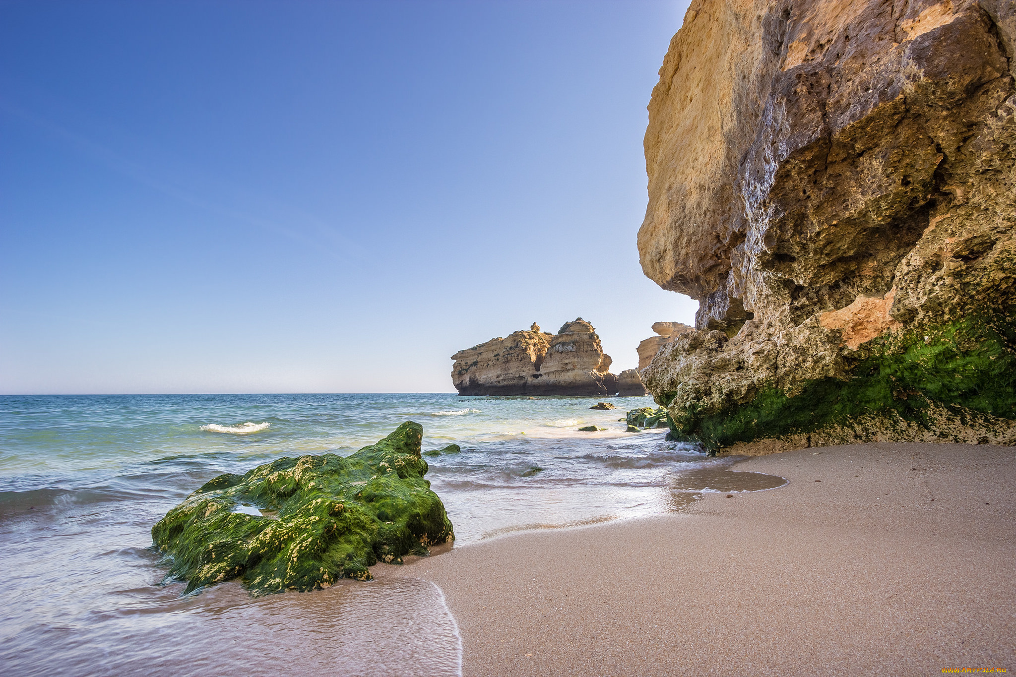 природа, побережье, простор