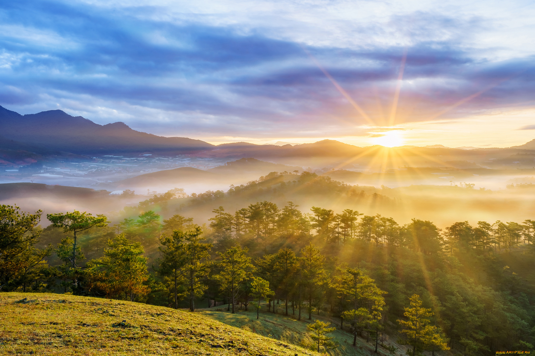 природа, восходы, закаты, простор