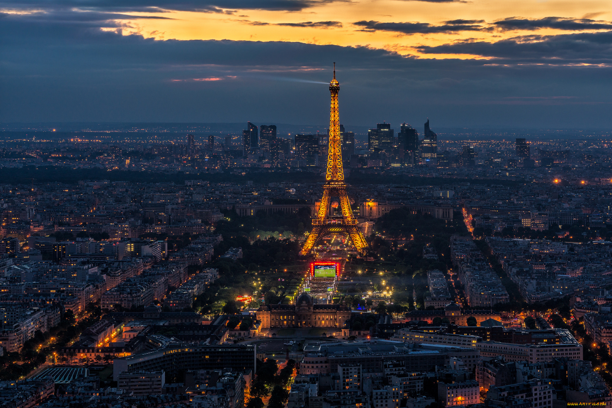 города, париж, , франция, простор