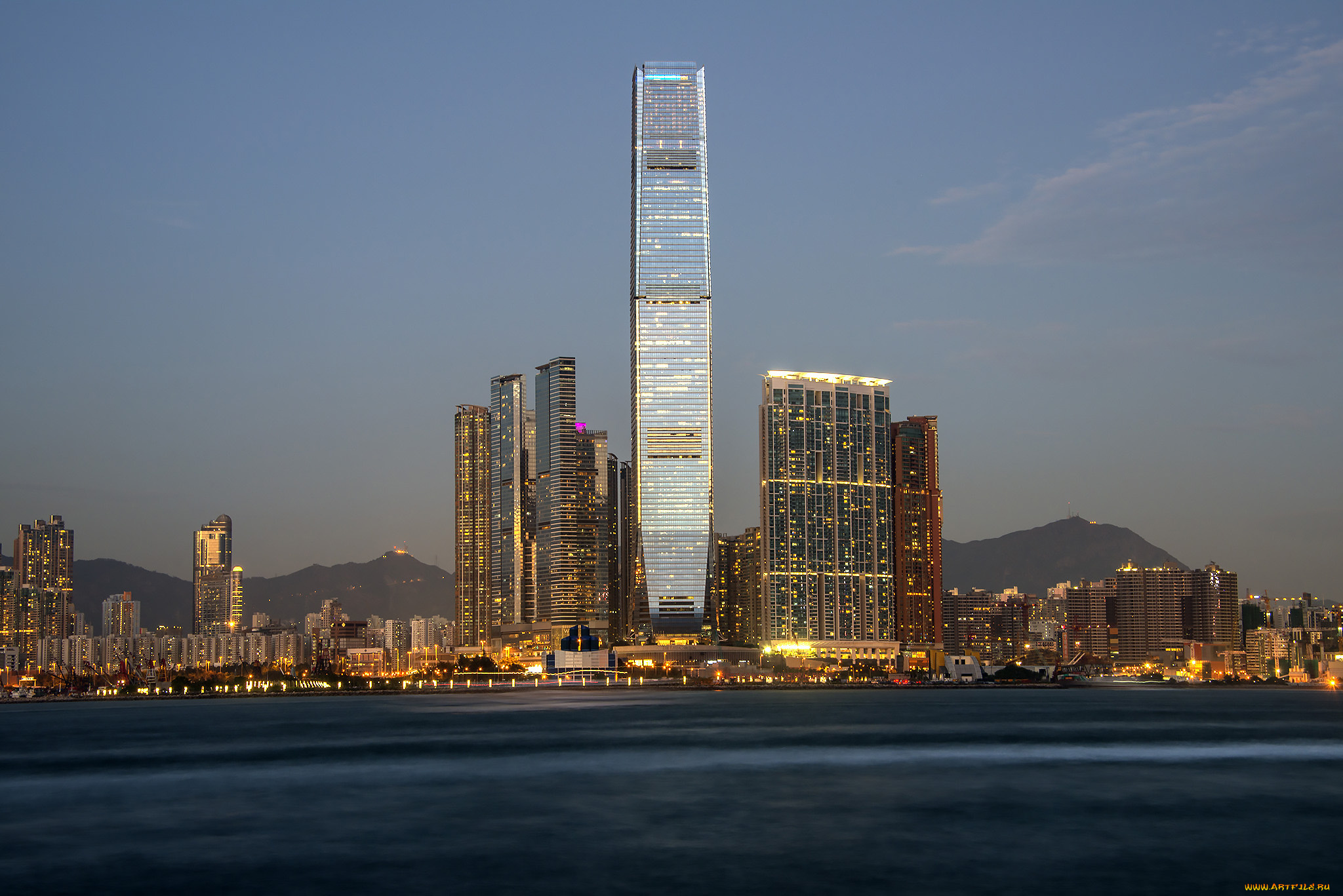 hong, kong, города, гонконг, , китай, панорама, небоскребы