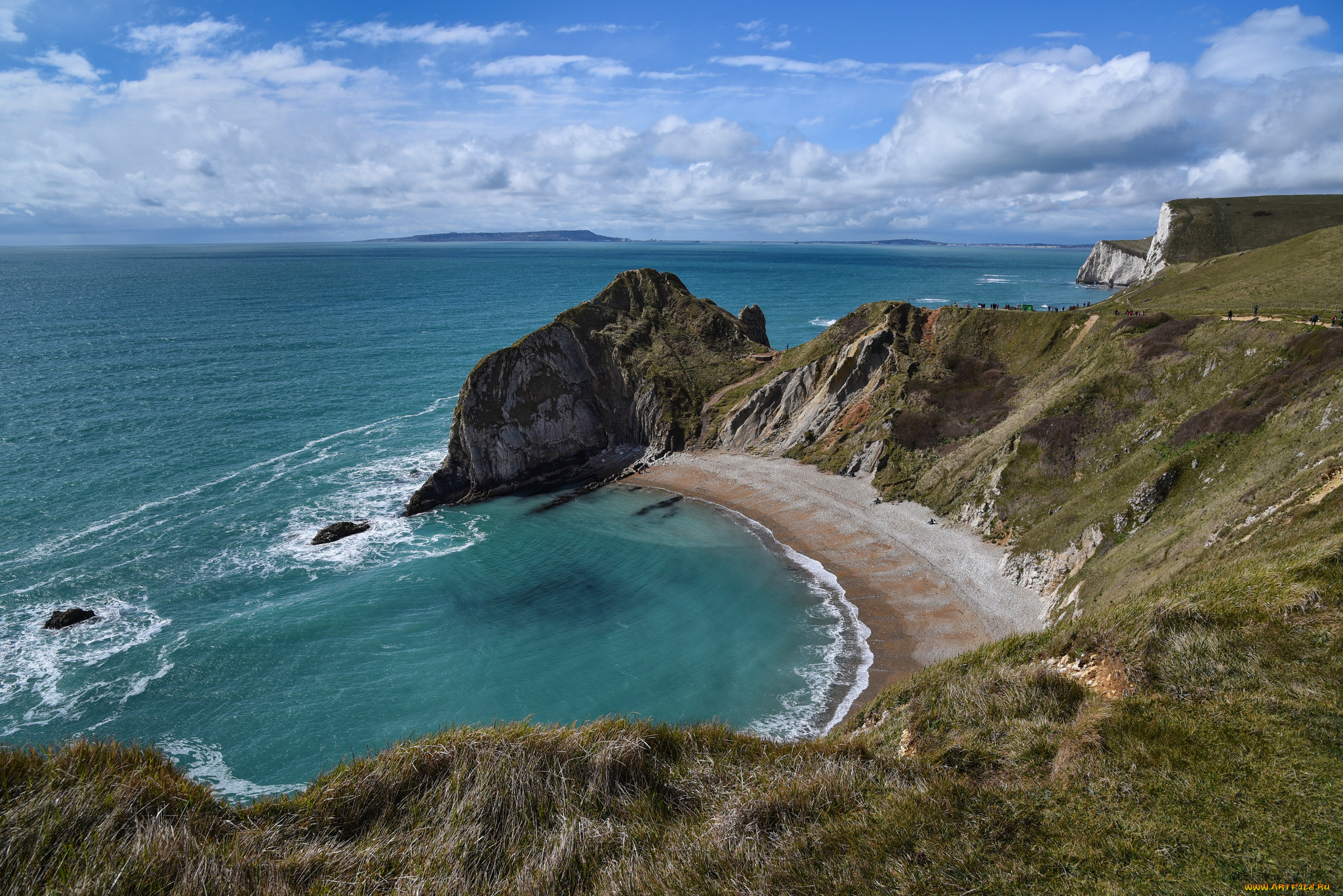 природа, побережье, простор