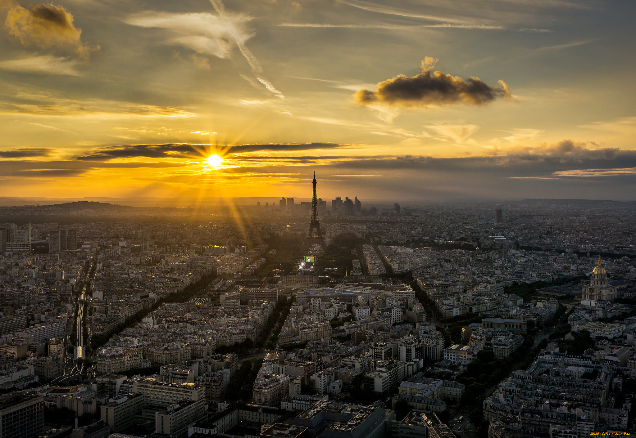 города, -, панорамы, простор